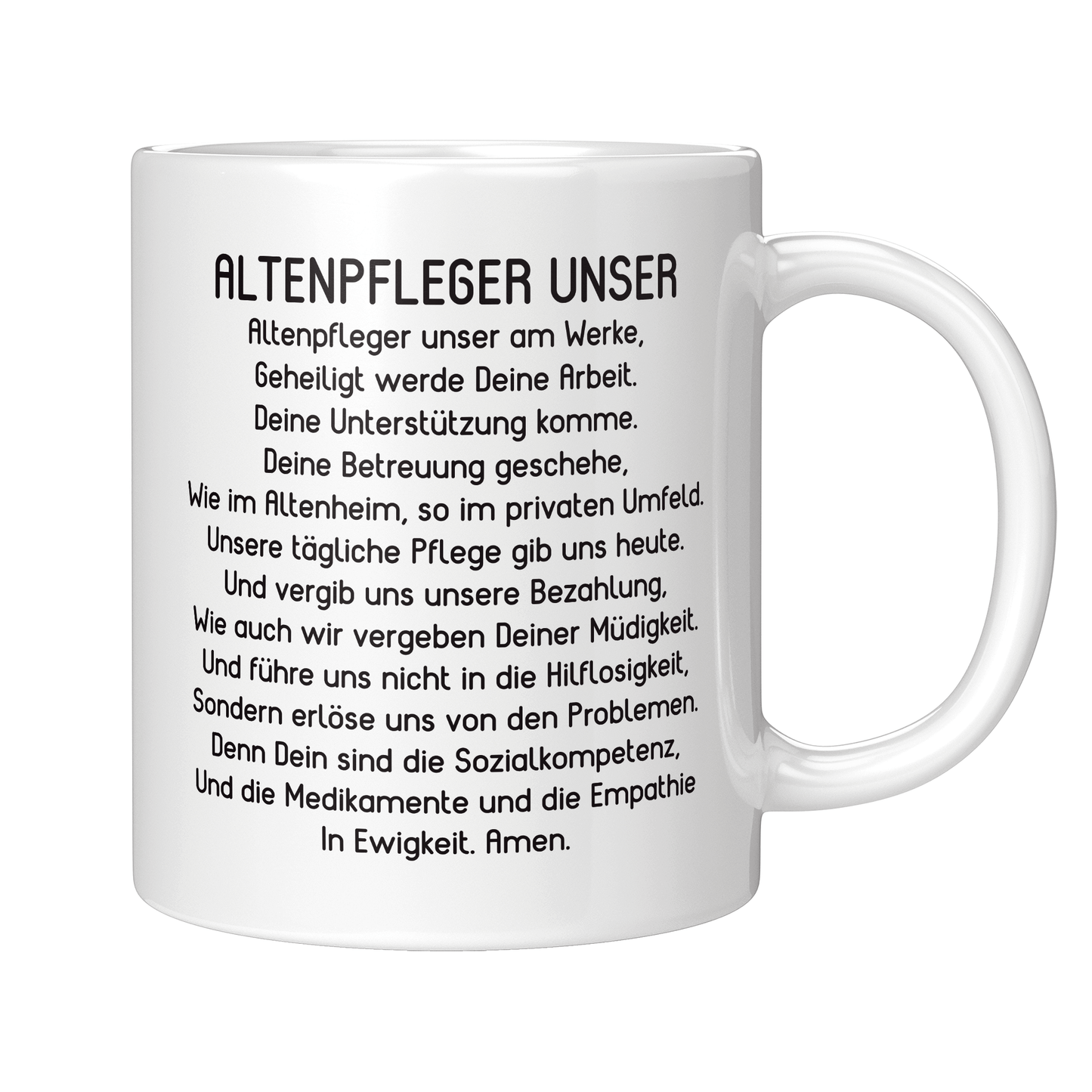 Altenpfleger Tasse Altenpfleger Unser Gebet