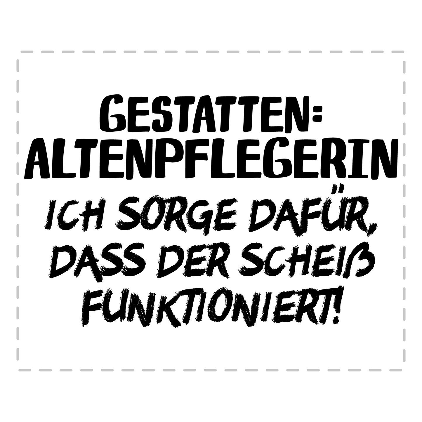 Altenpfleger Tasse Gestatten: Altenpflegerin