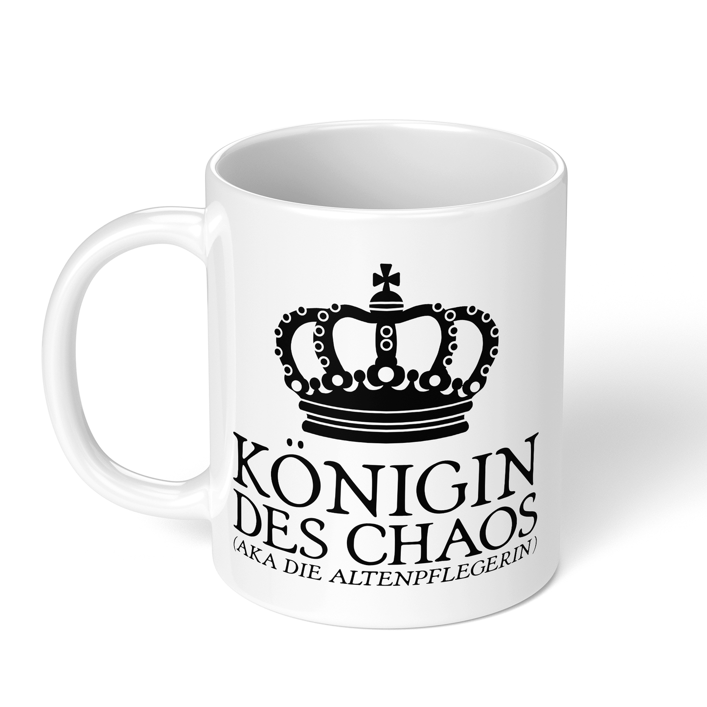 CupHaven® Altenpfleger Tasse - Königin des Chaos (aka die Altenpflegerin) - Geschenk für Altenpfleger und Altenpflegerinnen