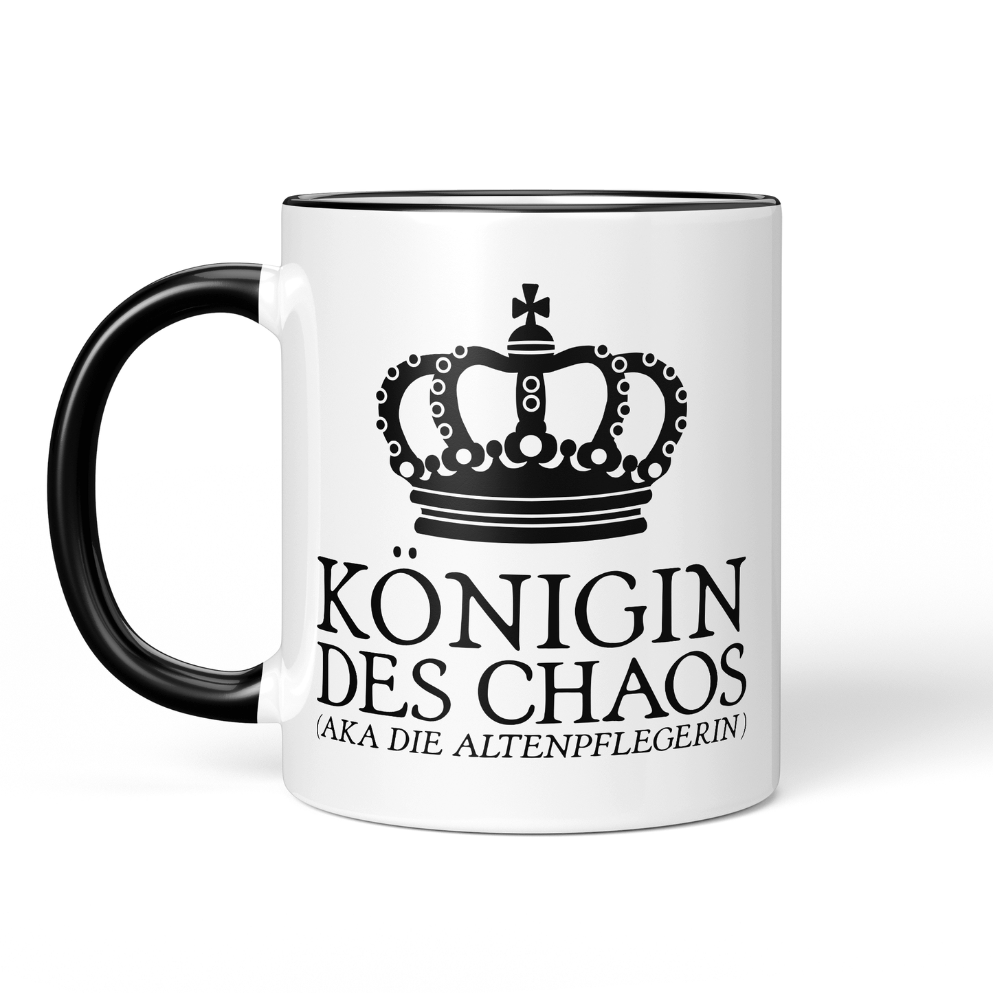 CupHaven® Altenpfleger Tasse - Königin des Chaos (aka die Altenpflegerin) - Geschenk für Altenpfleger und Altenpflegerinnen