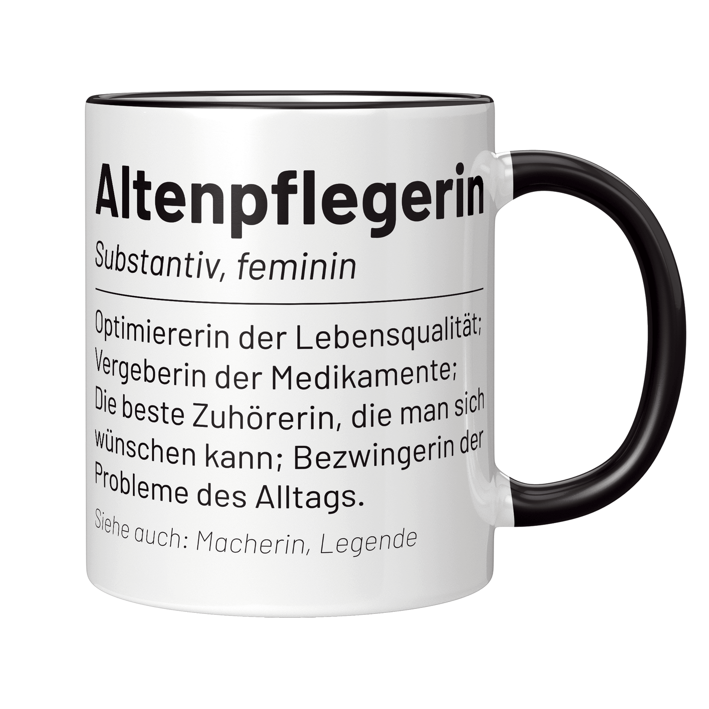 Altenpfleger Tasse - Wörterbucheintrag: Altenpflegerin (Altenpflege, Geschenk)