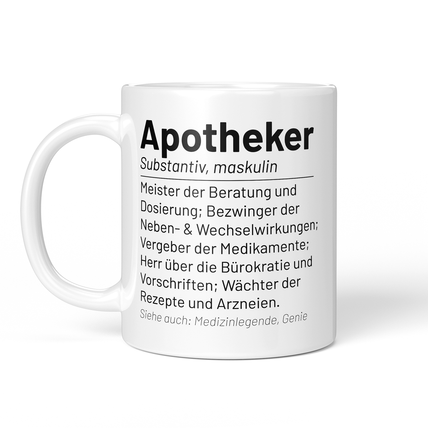 CupHaven® Apotheker Tasse - Wörterbuch "Apotheker" - Geschenk für Apotheker und Apothekerinnen