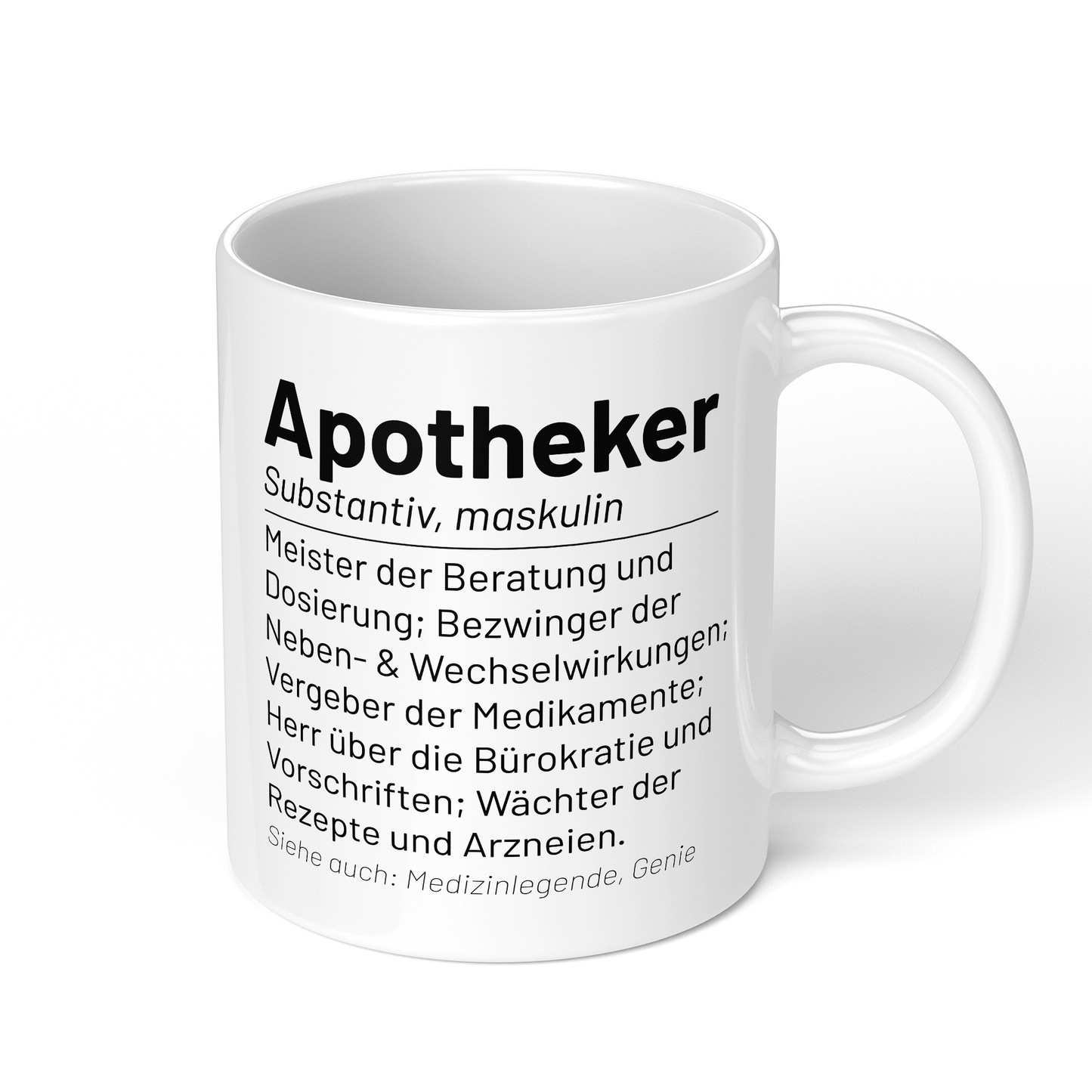 CupHaven® Apotheker Tasse - Wörterbuch "Apotheker" - Geschenk für Apotheker und Apothekerinnen