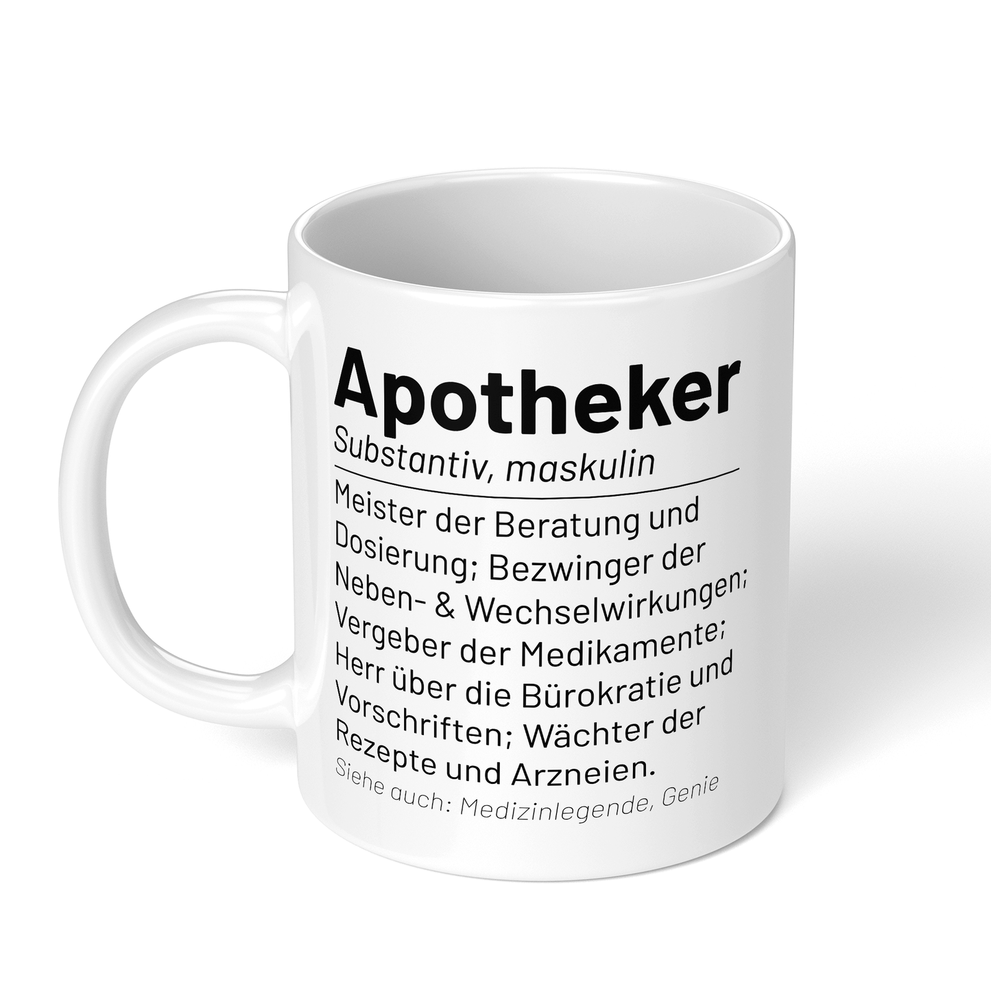 CupHaven® Apotheker Tasse - Wörterbuch "Apotheker" - Geschenk für Apotheker und Apothekerinnen
