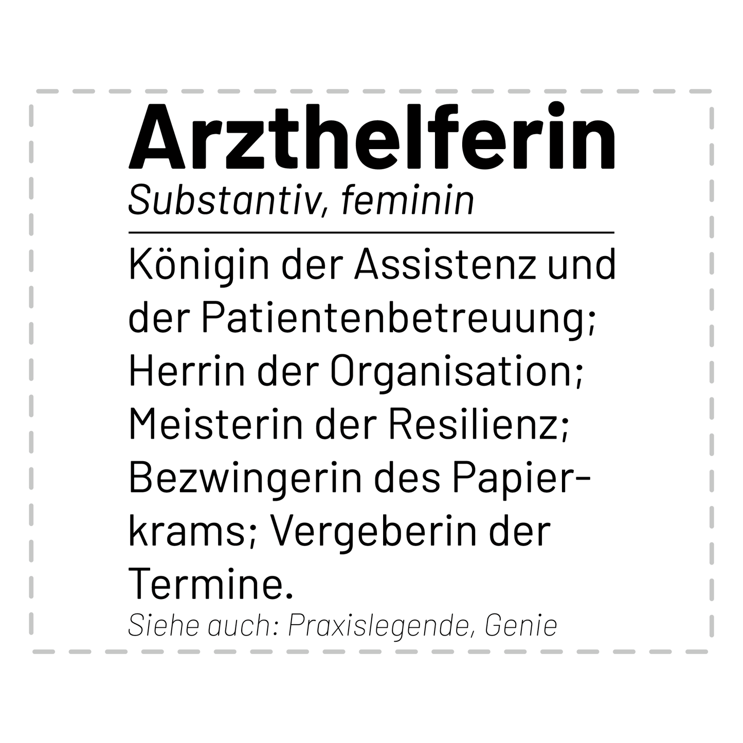 Arzthelferin Tasse - Wörterbuch "Arzthelferin" (MFA, Medizinische Fachangestellte, Geschenk)