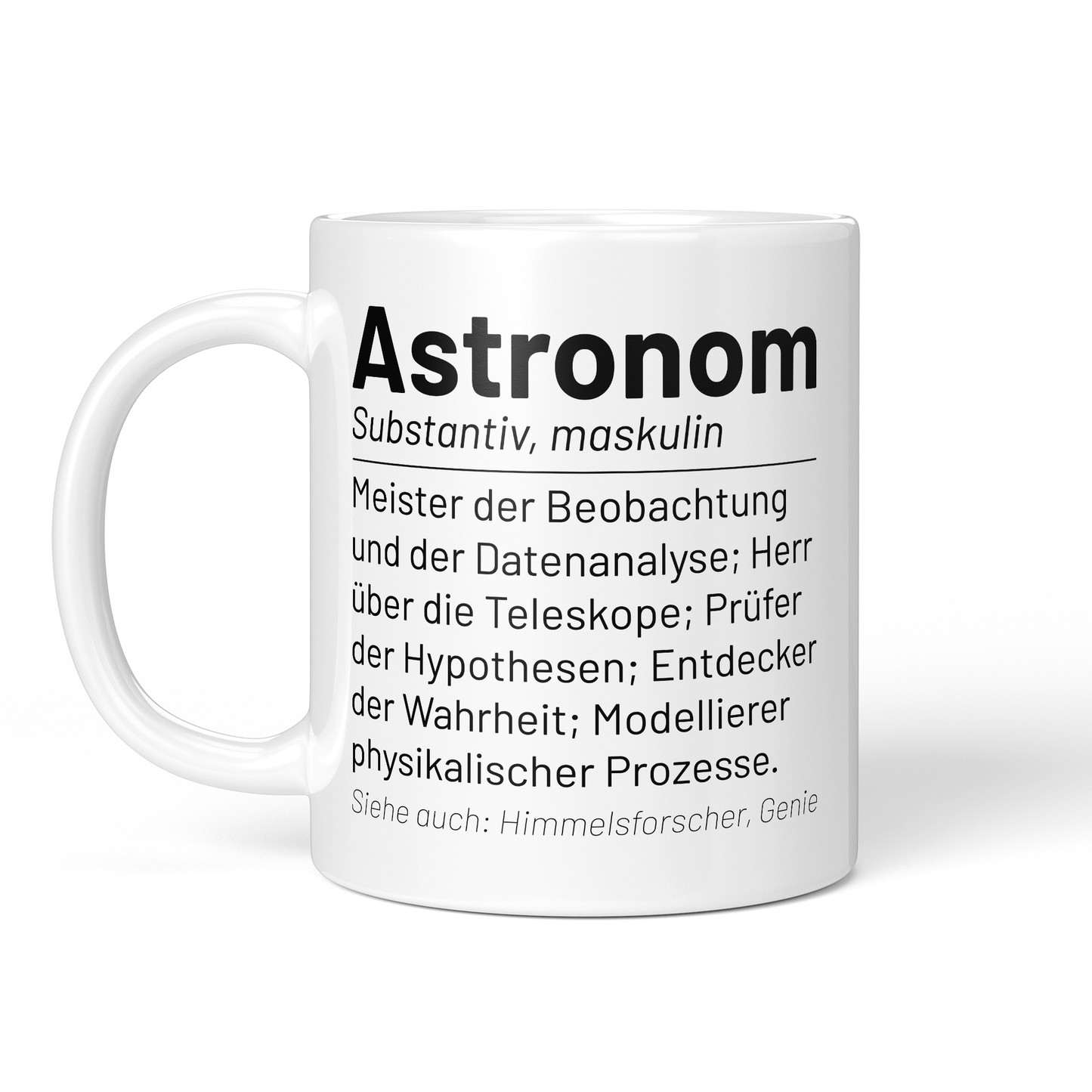 CupHaven® Astronomie Tasse - Wörterbuch "Astronom" - Geschenk für Astronomen und Astronominnen