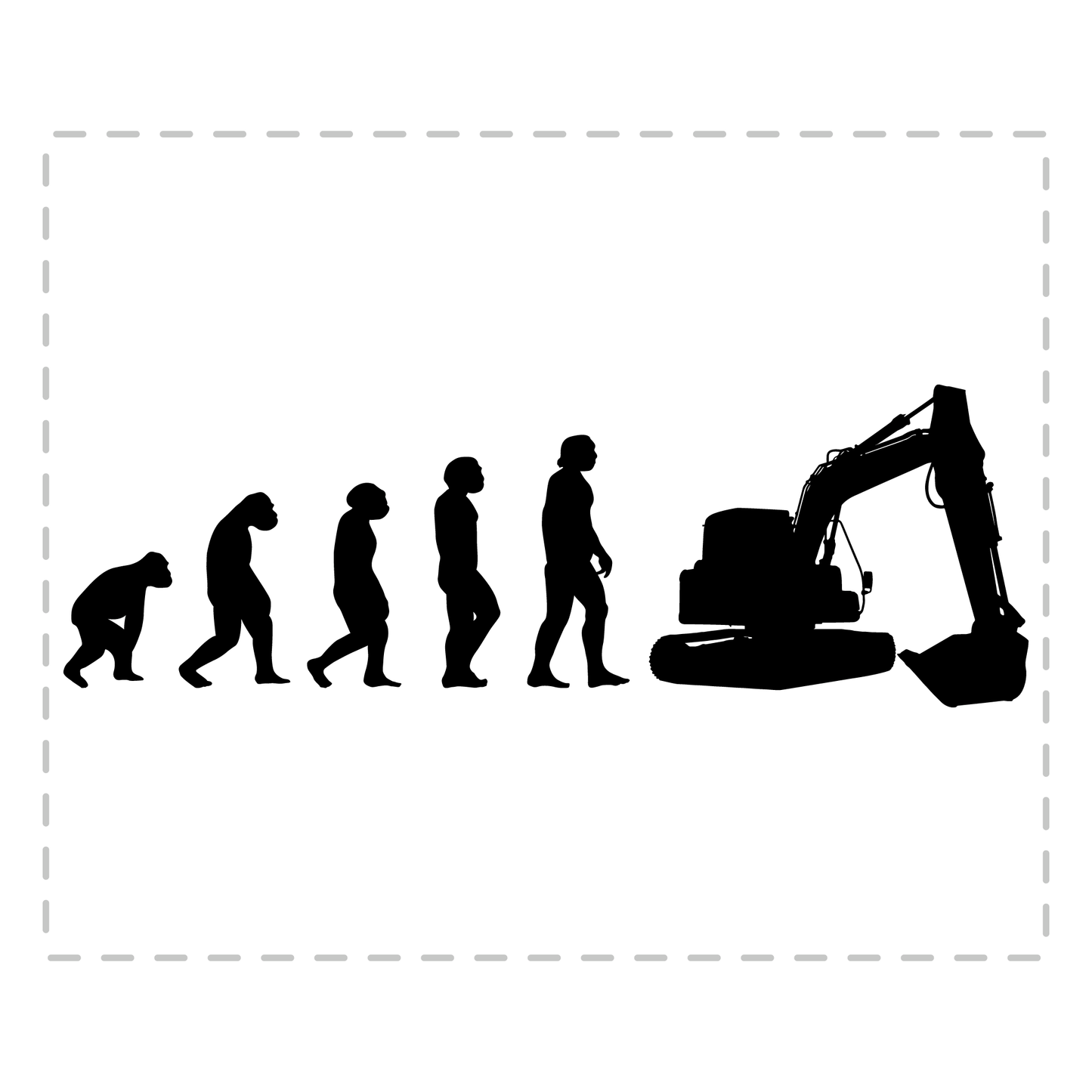 Baggerfahrer Tasse - Evolution eines Baggerfahrers (Bagger, Geschenk)