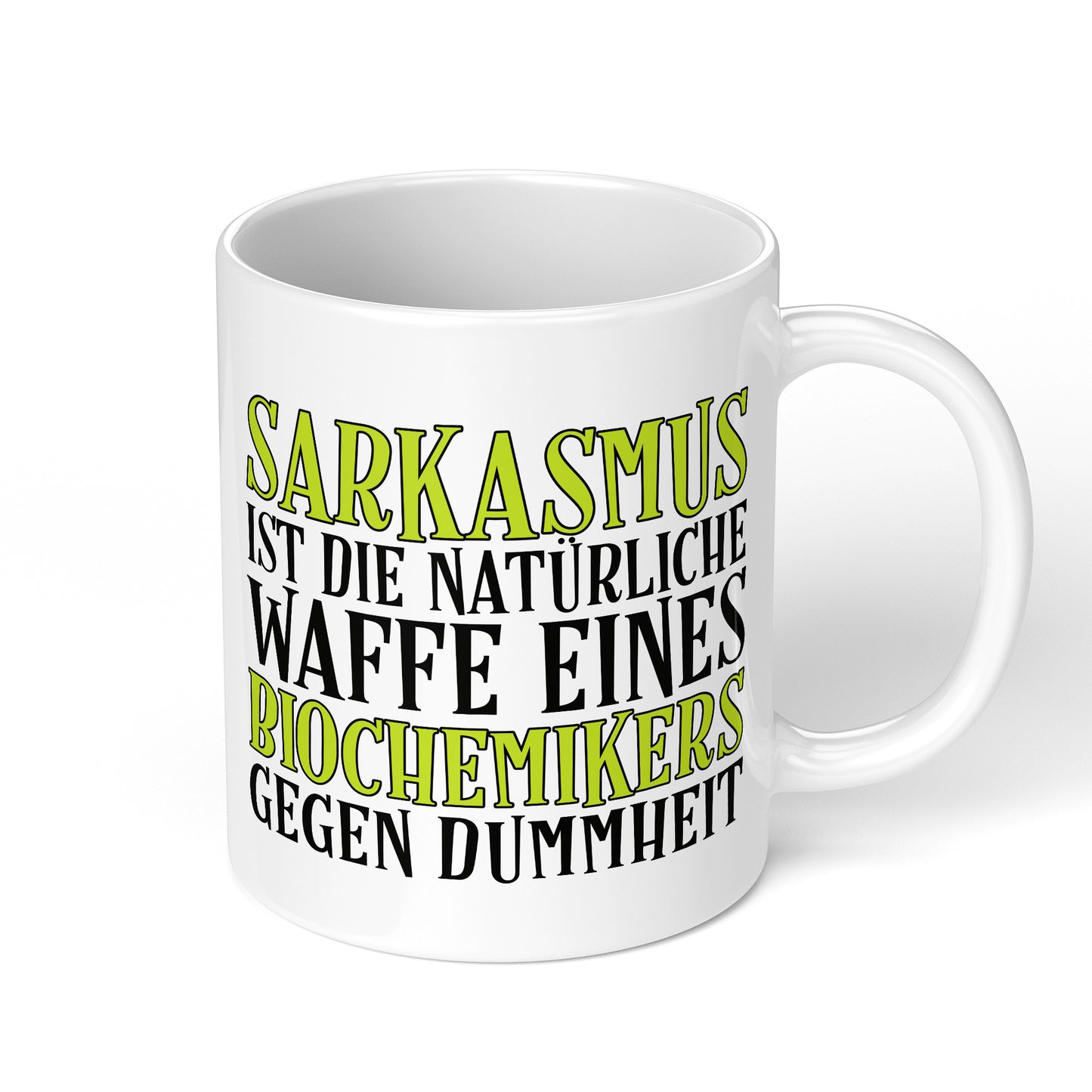 CupHaven® Biochemie Tasse - Sarkasmus eines Biochemikers - Geschenk für Biochemiker und Biochemikerinnen