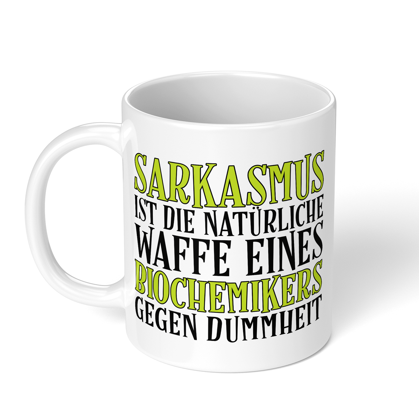 CupHaven® Biochemie Tasse - Sarkasmus eines Biochemikers - Geschenk für Biochemiker und Biochemikerinnen