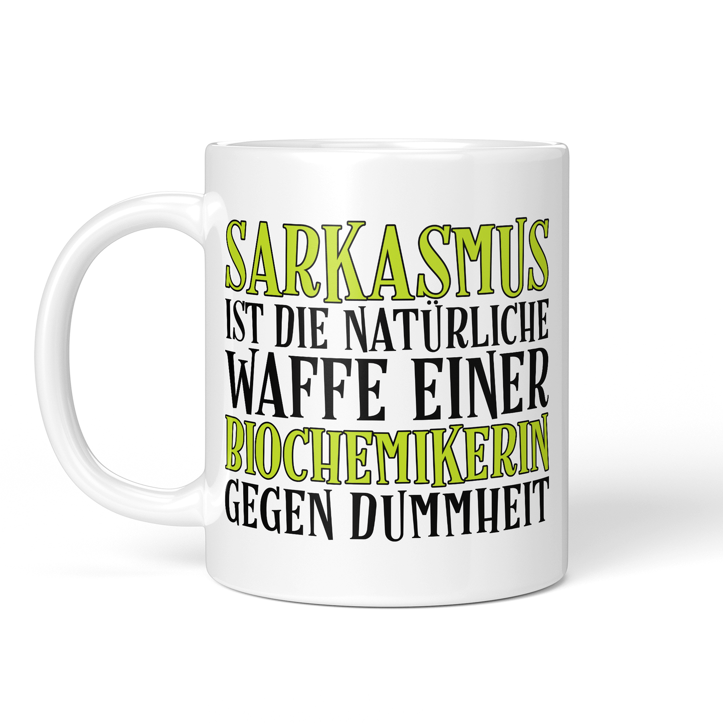 CupHaven® Biochemie Tasse - Sarkasmus einer Biochemikerin - Geschenk für Biochemiker und Biochemikerinnen