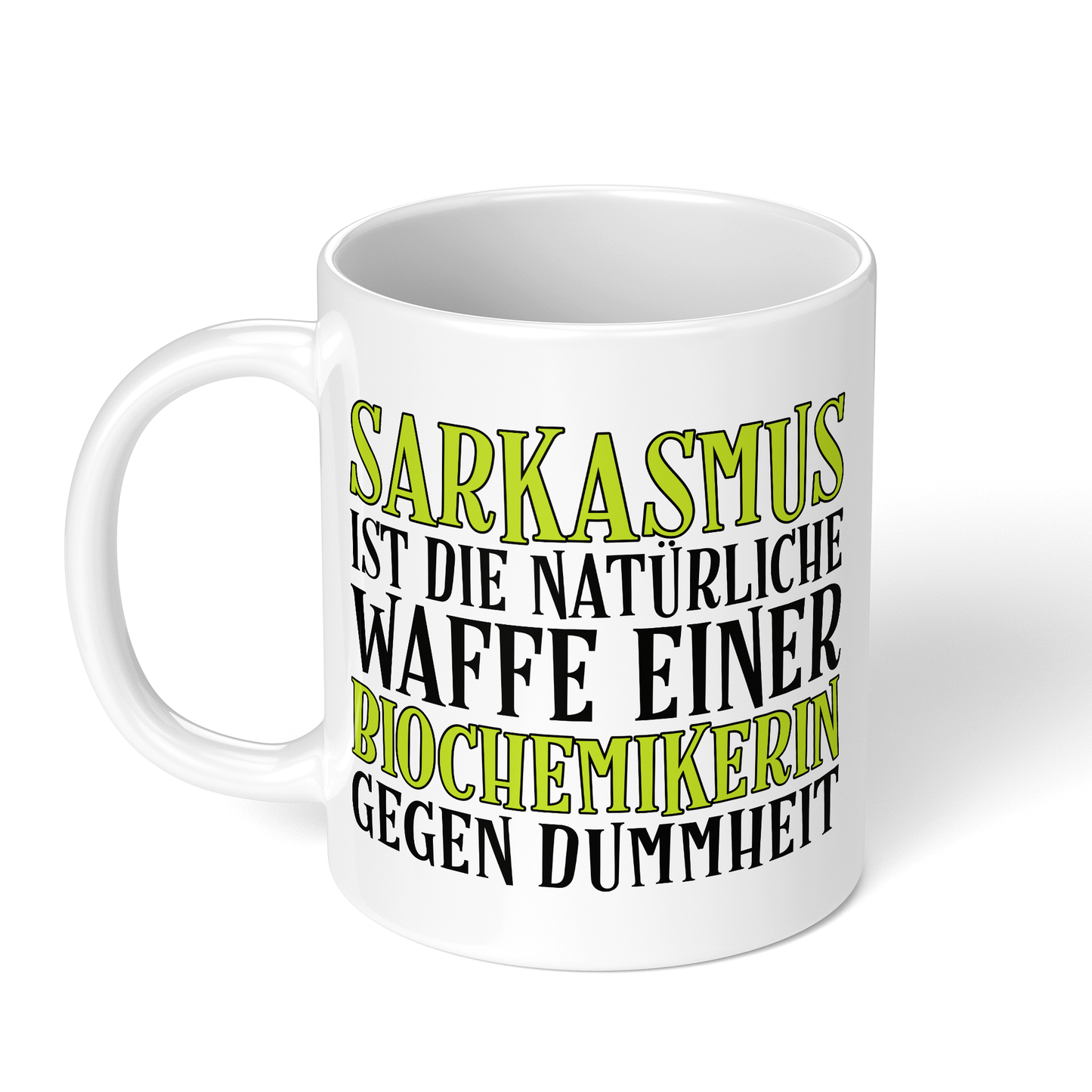 CupHaven® Biochemie Tasse - Sarkasmus einer Biochemikerin - Geschenk für Biochemiker und Biochemikerinnen