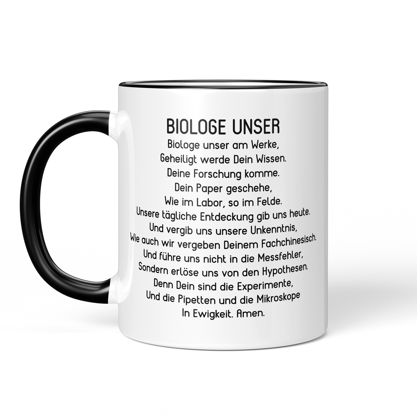 CupHaven® Biologe Tasse - "Biologe Unser"-Gebet - Geschenk für Biologen und Biologinnen