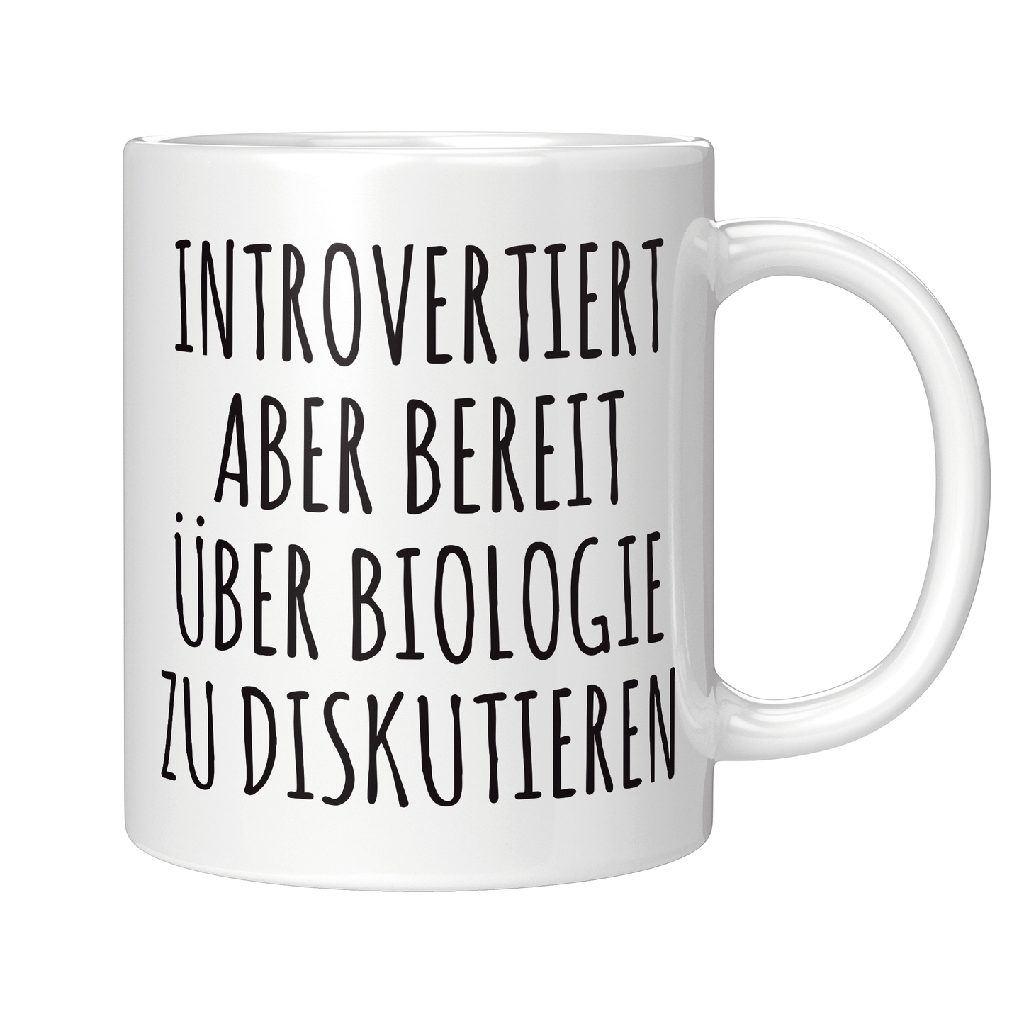Biologie Tasse Introvertiert