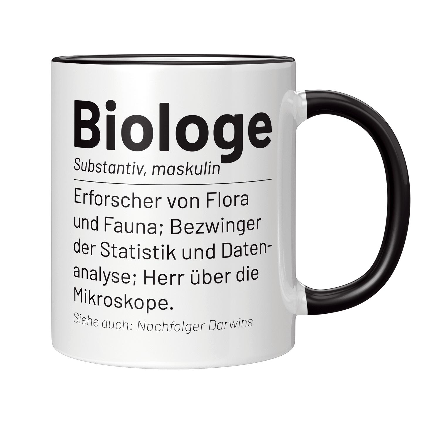 Biologie Tasse - Wörterbucheintrag: Biologe (Biologin, Geschenk)