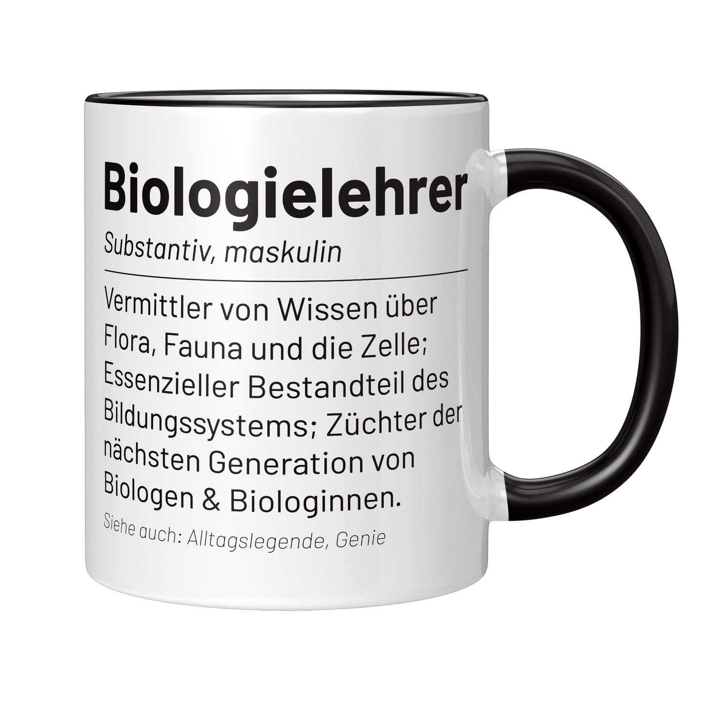 Biologielehrer Tasse - Wörterbuch: Biologielehrer (Biologie, Lehrer, Geschenk)