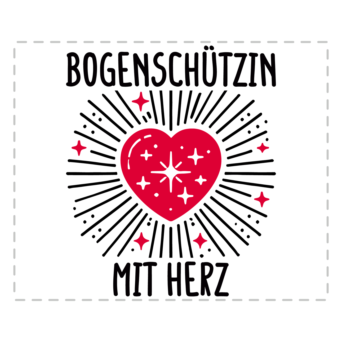 Bogenschießen Tasse – Bogenschützin mit Herz (Bogenschütze, Bogensport, Geschenk)