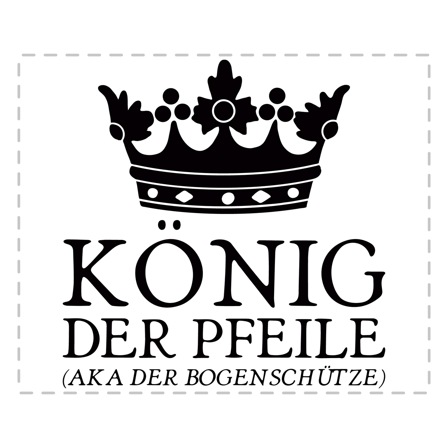 Bogenschießen Tasse – König der Pfeile aka der Bogenschütze (Bogenschützin, Bogensport, Geschenk)