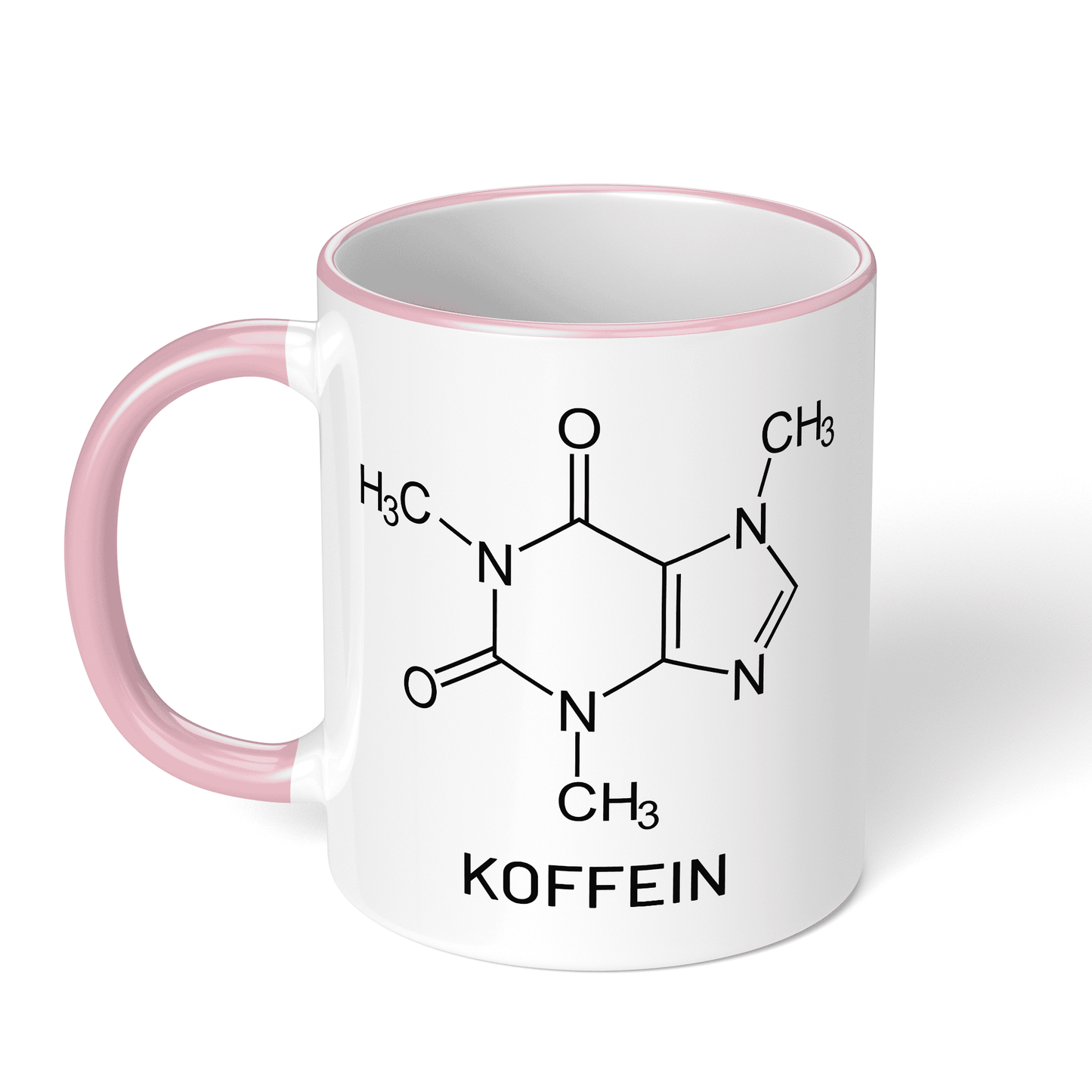CupHaven® Chemie Tasse - Koffein-Strukturformel - Geschenk für Chemiker, Chemielaboranten und Chemiestudenten