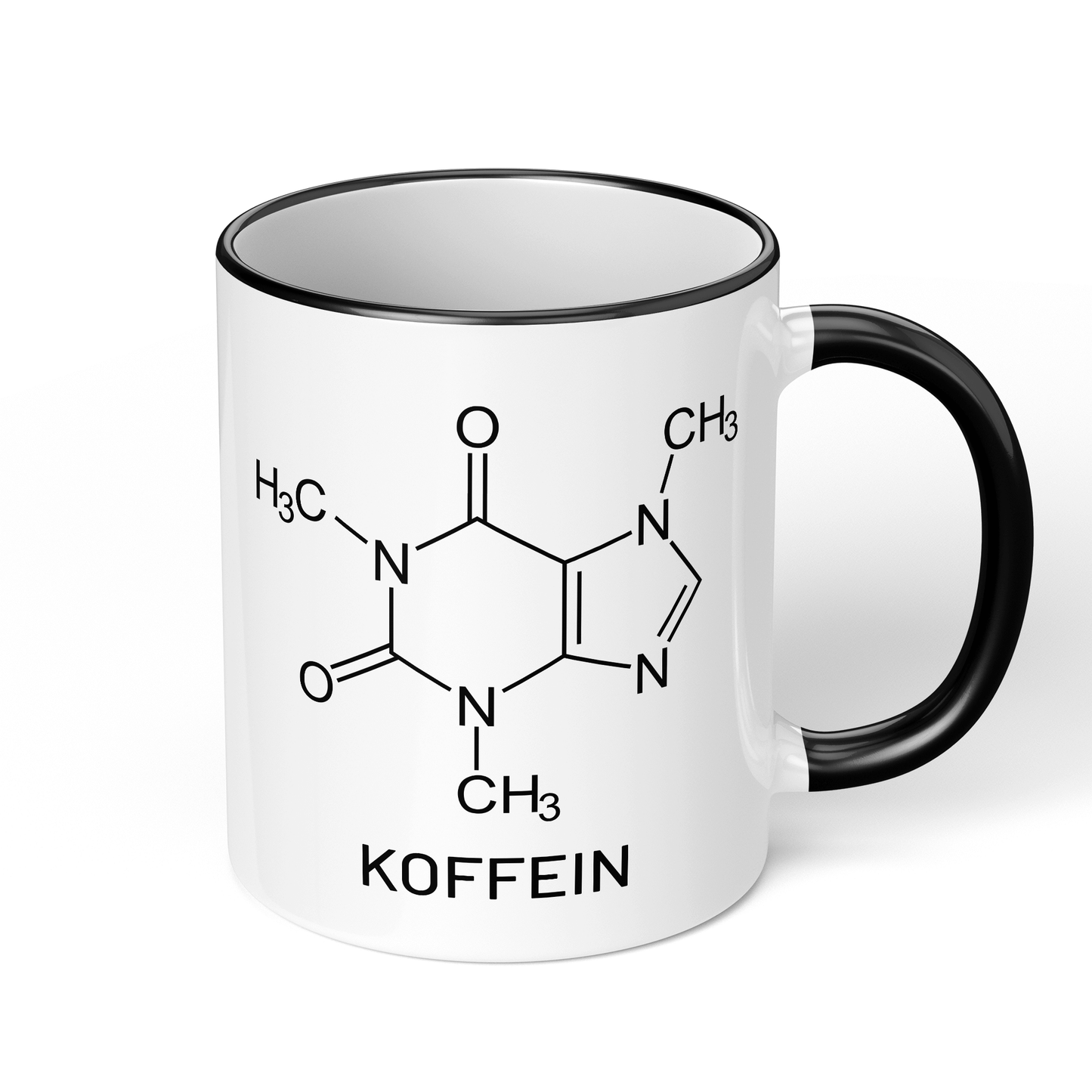 CupHaven® Chemie Tasse - Koffein-Strukturformel - Geschenk für Chemiker, Chemielaboranten und Chemiestudenten