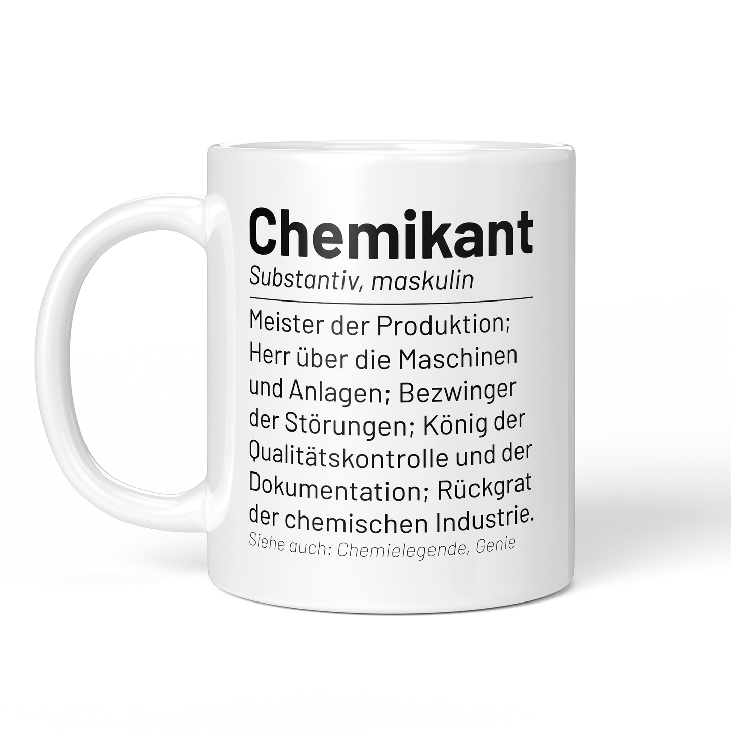 CupHaven® Chemikant Tasse - Wörterbuch "Chemikant" - Geschenk für Chemikanten und Chemikantinnen