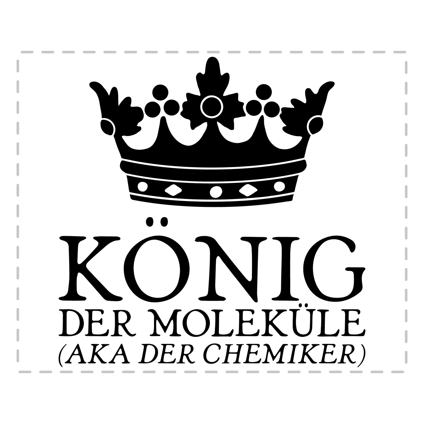 Chemiker Tasse - König der Moleküle aka der Chemiker (Chemikerin, Chemie, Geschenk)