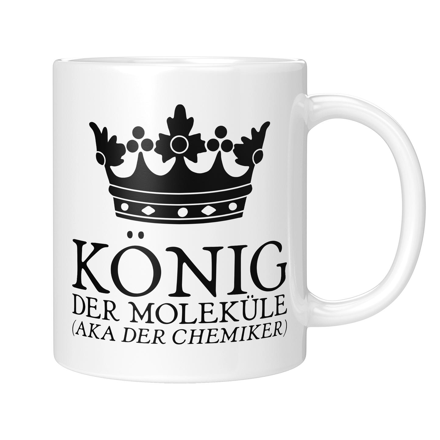 Chemiker Tasse - König der Moleküle aka der Chemiker (Chemikerin, Chemie, Geschenk)
