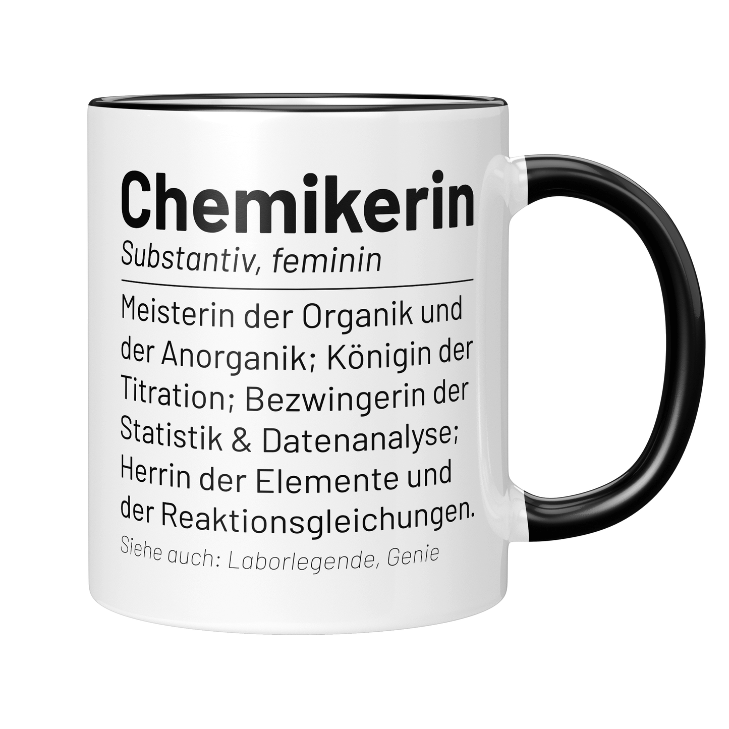 Chemiker Tasse - Wörterbuch "Chemikerin" (Chemie, Geschenk)