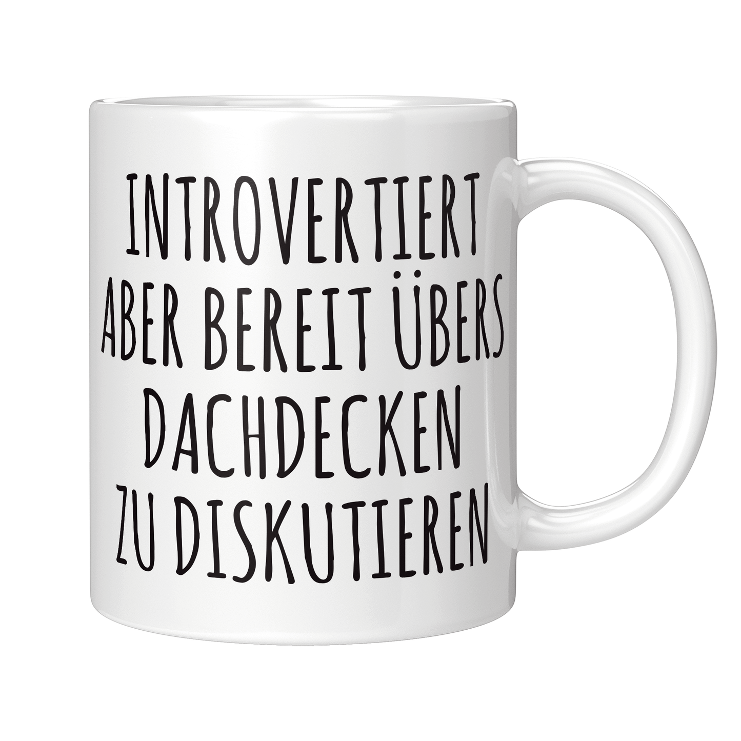 Dachdecker Tasse - Introvertierter Dachdecker (Dachdeckerin, Geschenk)