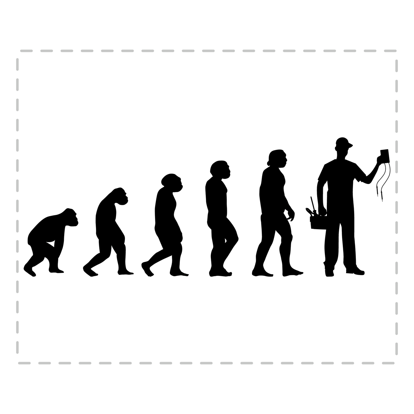 Elektroniker Tasse - Evolution des Elektronikers (Elektronikerin, Geschenk)