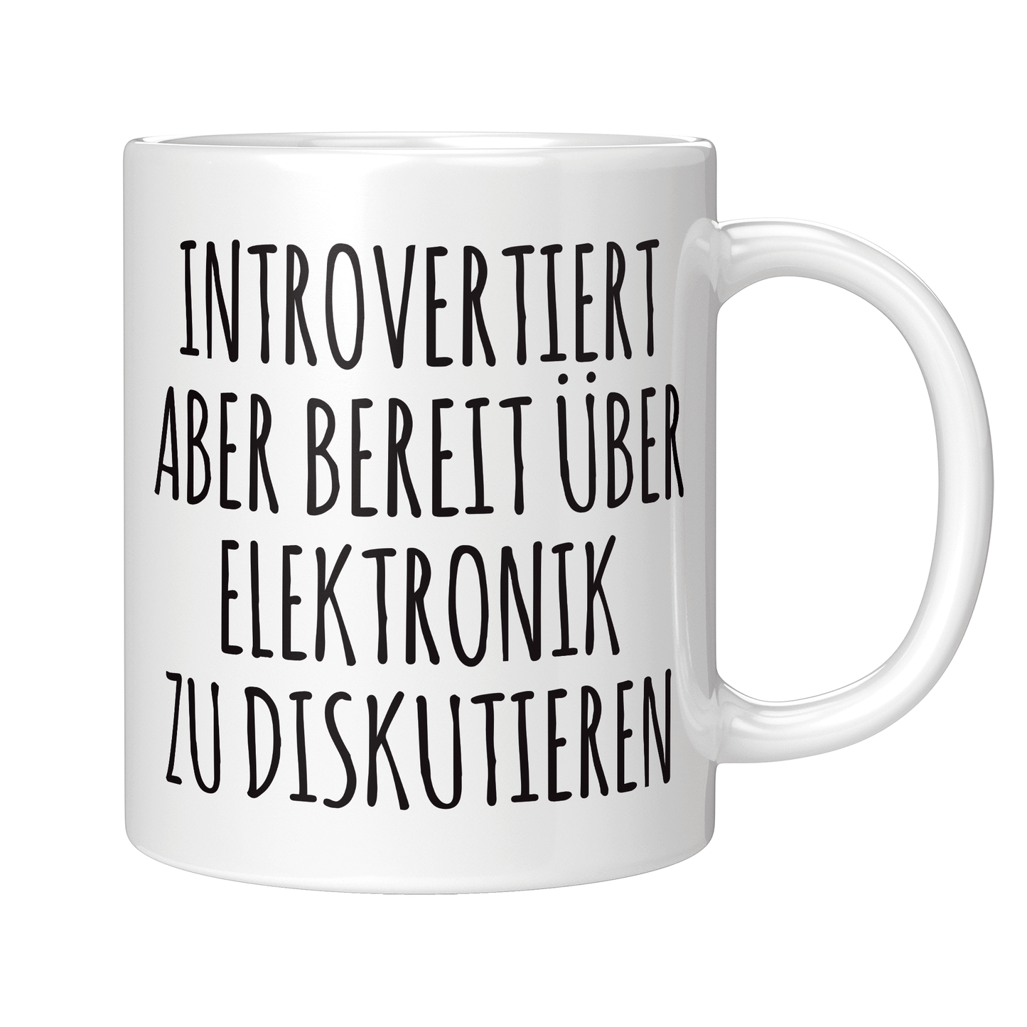 Elektroniker Tasse - Introvertierter Elektroniker (Elektronikerin, Geschenk)