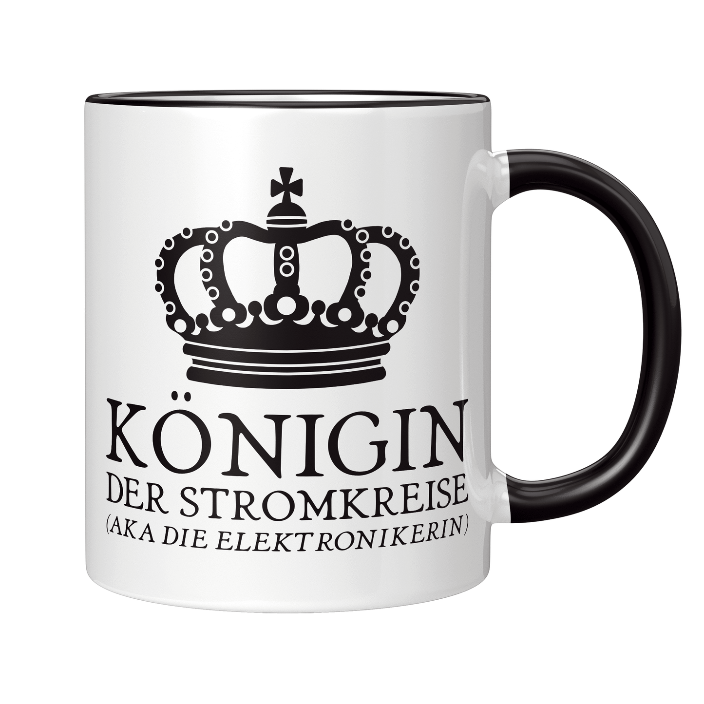 Elektroniker Tasse - Königin der Stromkreise aka die Elektronikerin (Elektronik, Geschenk)