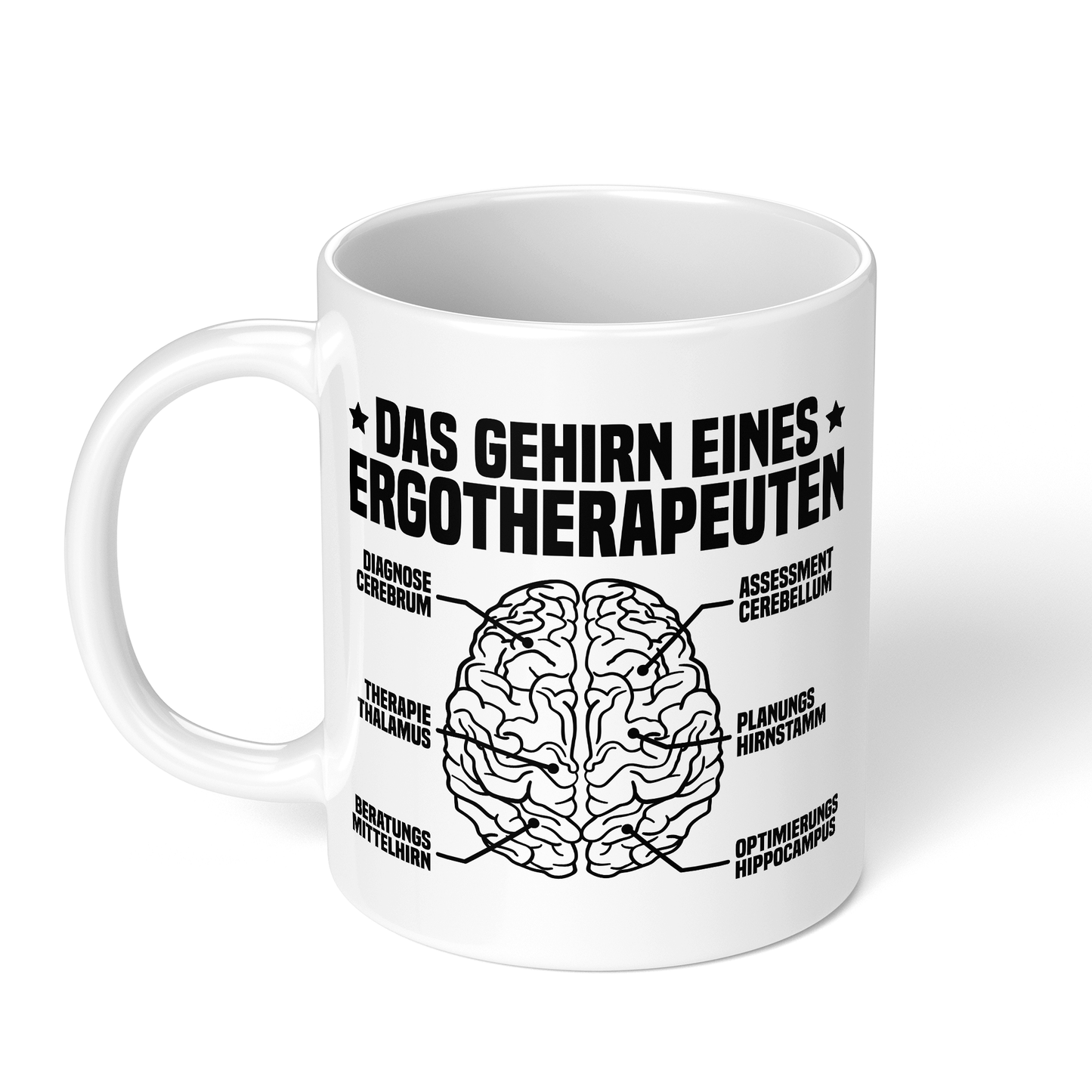 CupHaven® Ergotherapie Tasse - Das Gehirn eines Ergotherapeuten - Geschenk für Ergotherapeuten und Ergotherapeutinnen