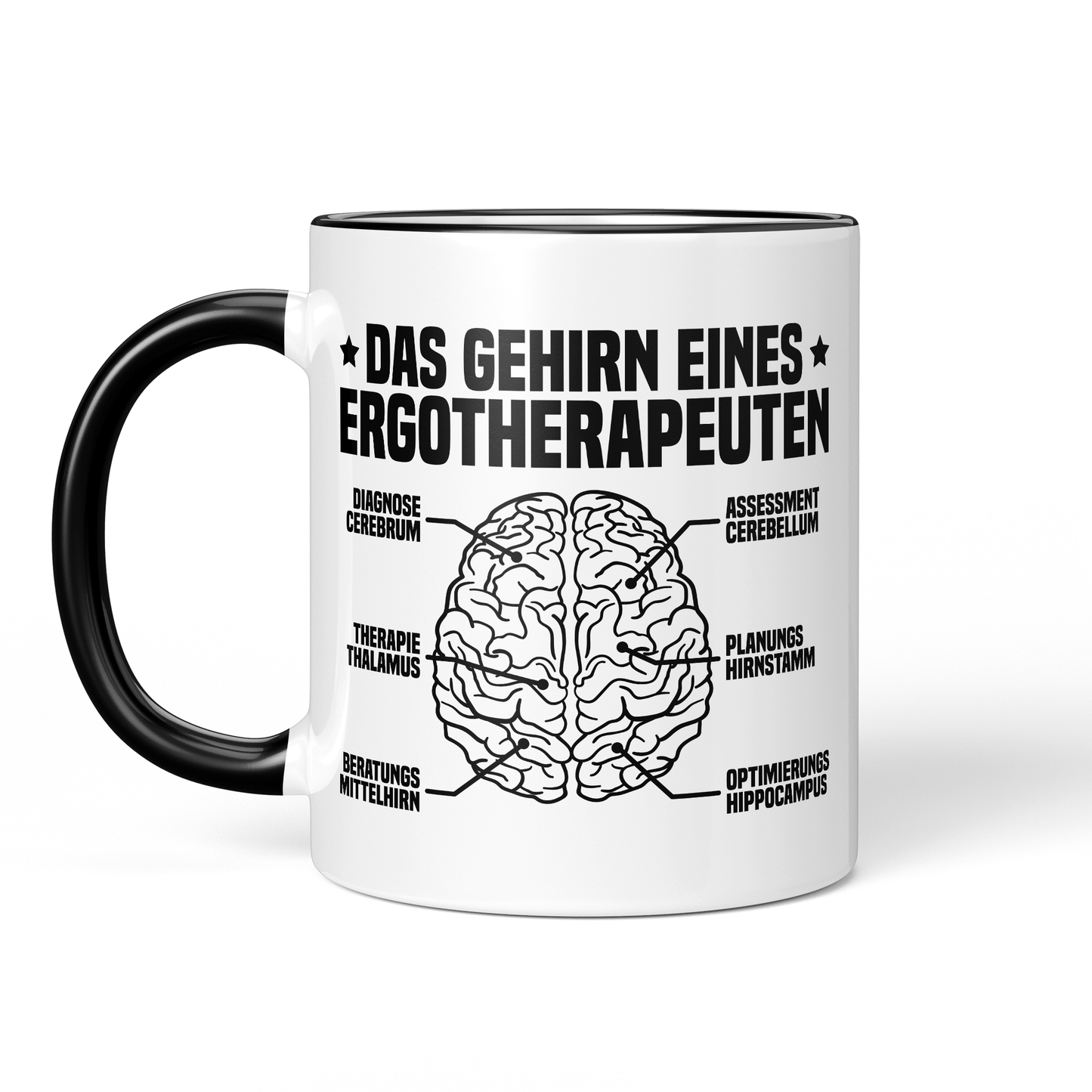 CupHaven® Ergotherapie Tasse - Das Gehirn eines Ergotherapeuten - Geschenk für Ergotherapeuten und Ergotherapeutinnen