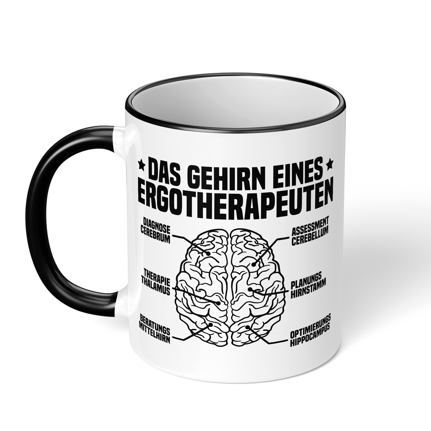 CupHaven® Ergotherapie Tasse - Das Gehirn eines Ergotherapeuten - Geschenk für Ergotherapeuten und Ergotherapeutinnen