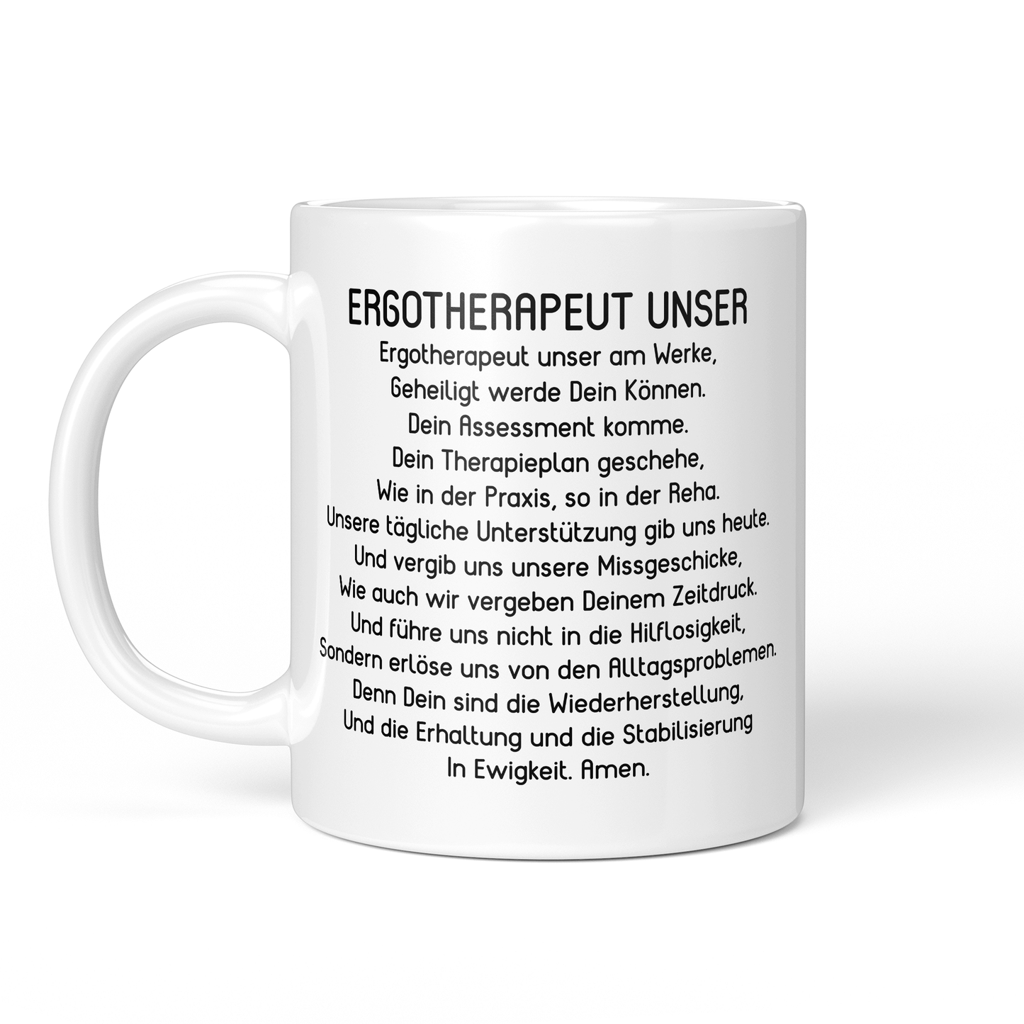CupHaven® Ergotherapie Tasse - "Ergotherapeut Unser"-Gebet - Geschenk für Ergotherapeuten und Ergotherapeutinnen