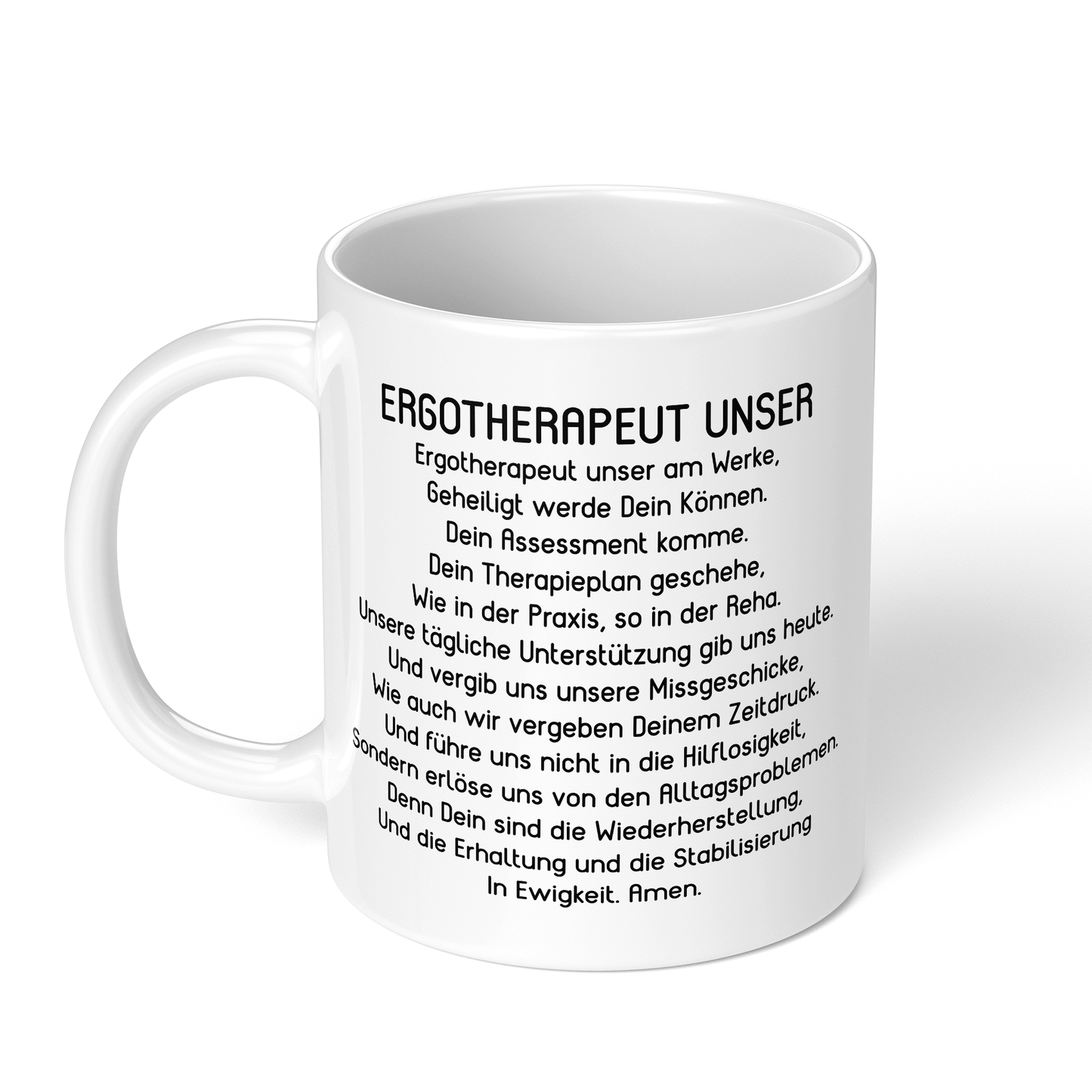 CupHaven® Ergotherapie Tasse - "Ergotherapeut Unser"-Gebet - Geschenk für Ergotherapeuten und Ergotherapeutinnen