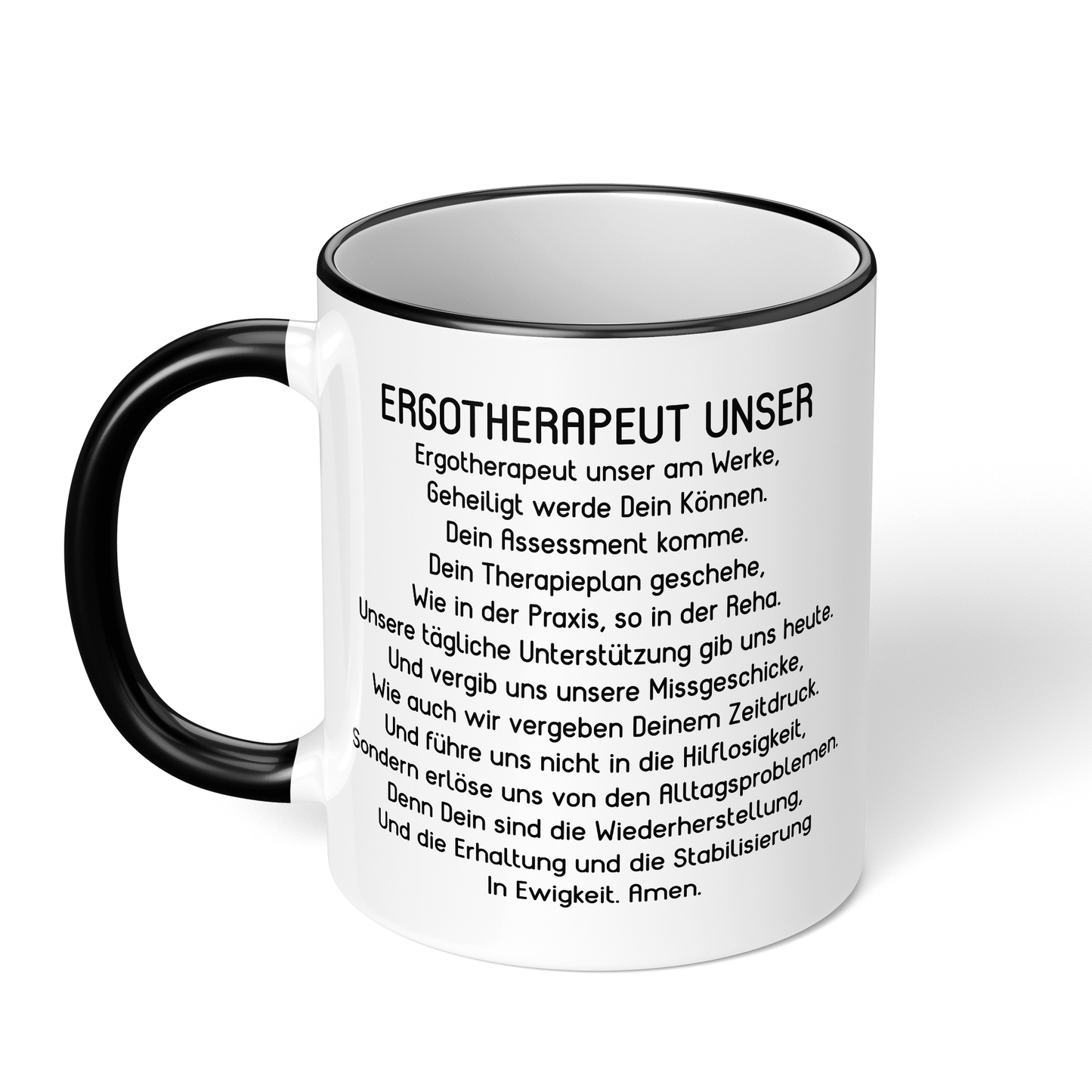 CupHaven® Ergotherapie Tasse - "Ergotherapeut Unser"-Gebet - Geschenk für Ergotherapeuten und Ergotherapeutinnen
