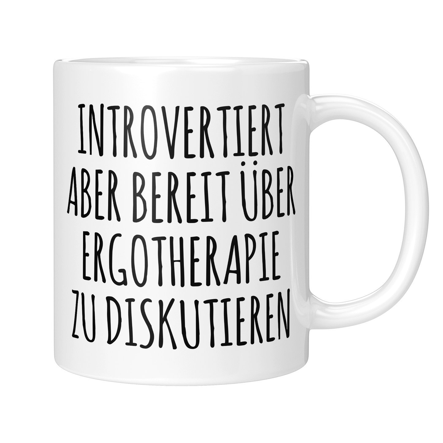 CupHaven® Ergotherapie Tasse - Introvertierter Ergotherapeut - Geschenk für Ergotherapeuten und Ergotherapeutinnen