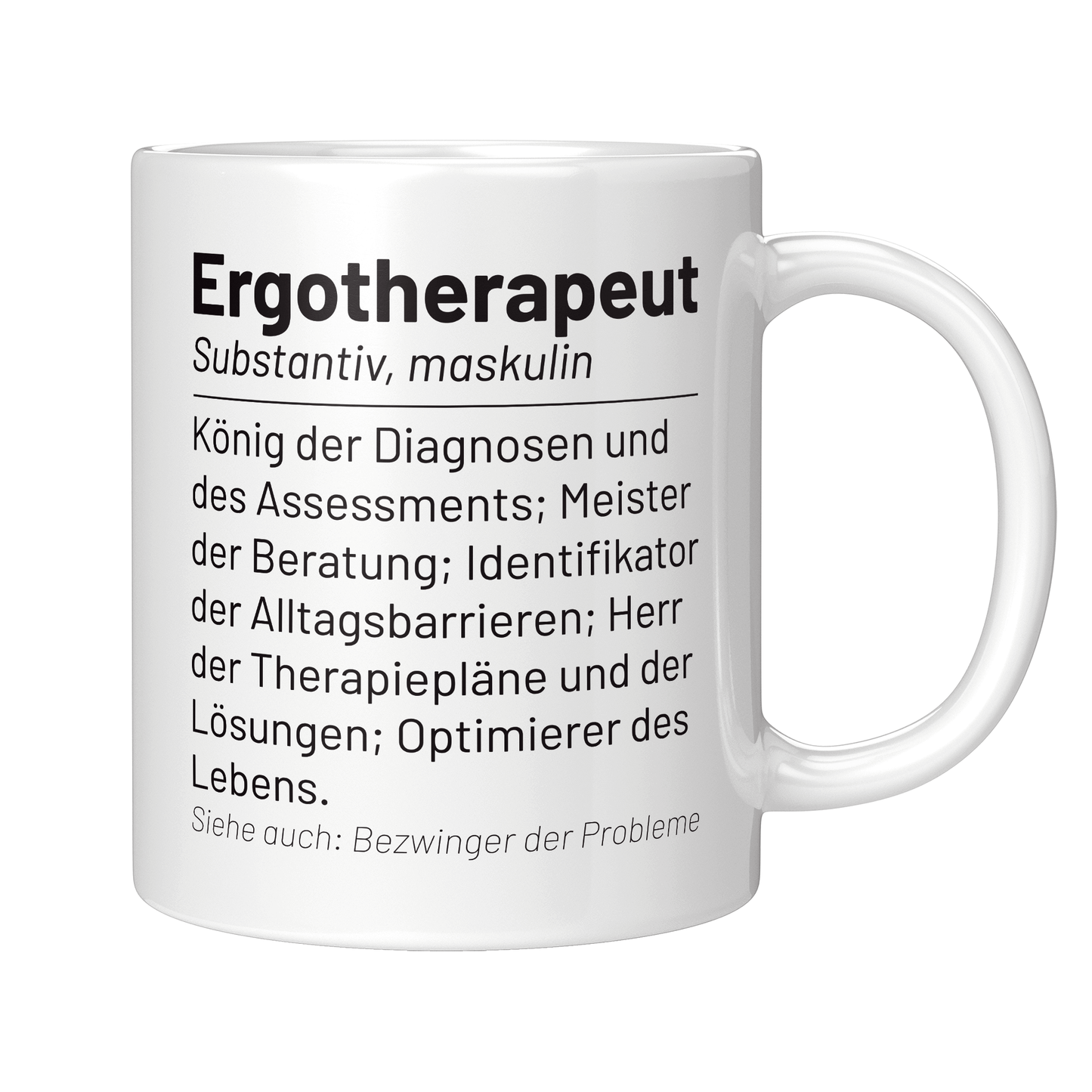 Ergotherapie Tasse - Wörterbuch "Ergotherapeut" (Ergotherapeutin, Geschenk)