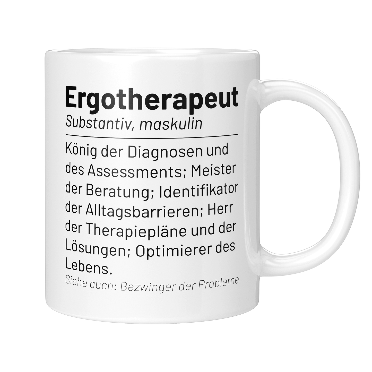 CupHaven® Ergotherapie Tasse - Wörterbuch "Ergotherapeut" - Geschenk für Ergotherapeuten und Ergotherapeutinnen