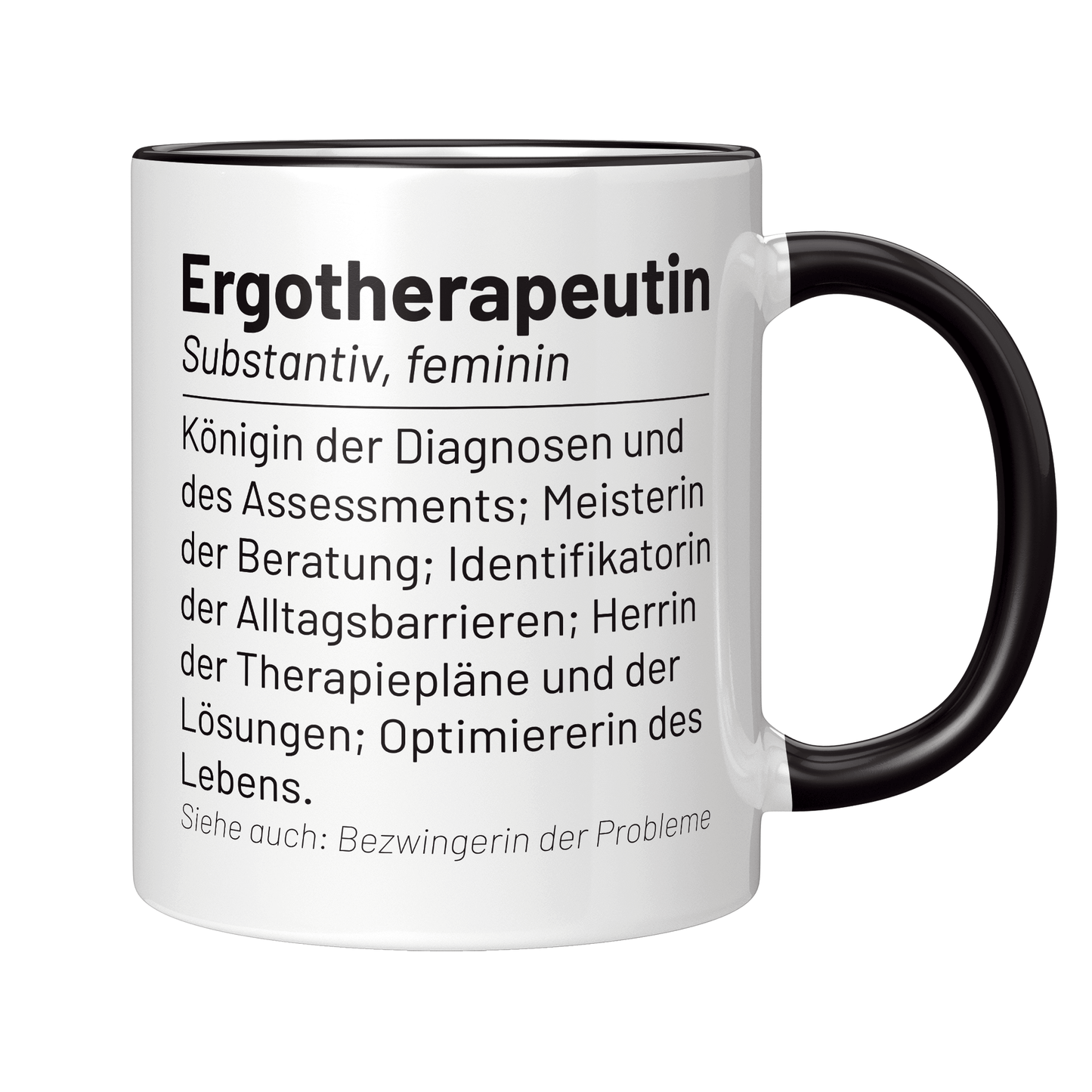 Ergotherapie Tasse - Wörterbuch "Ergotherapeutin" (Ergotherapeut, Geschenk)