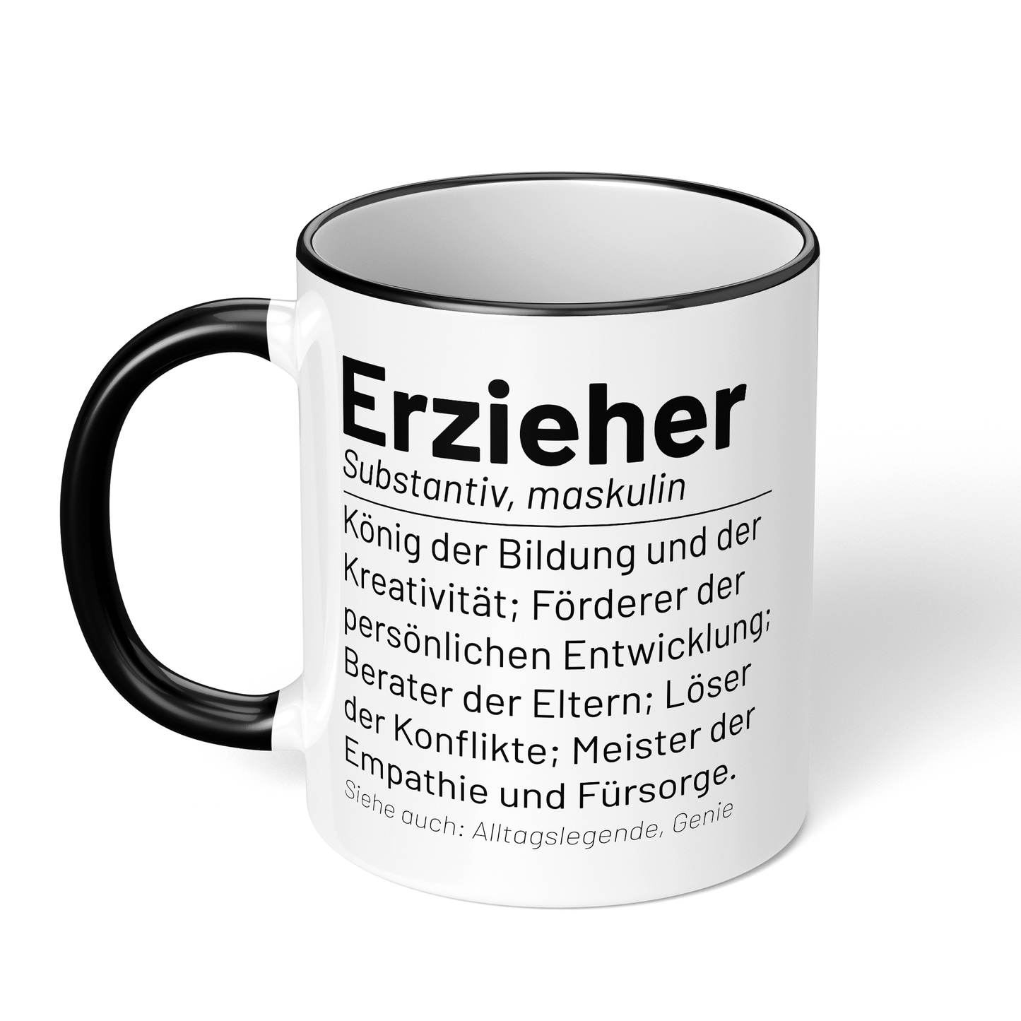 CupHaven® Erzieher Tasse - Wörterbuch "Erzieher" - Geschenk für Erzieher und Erzieherinnen