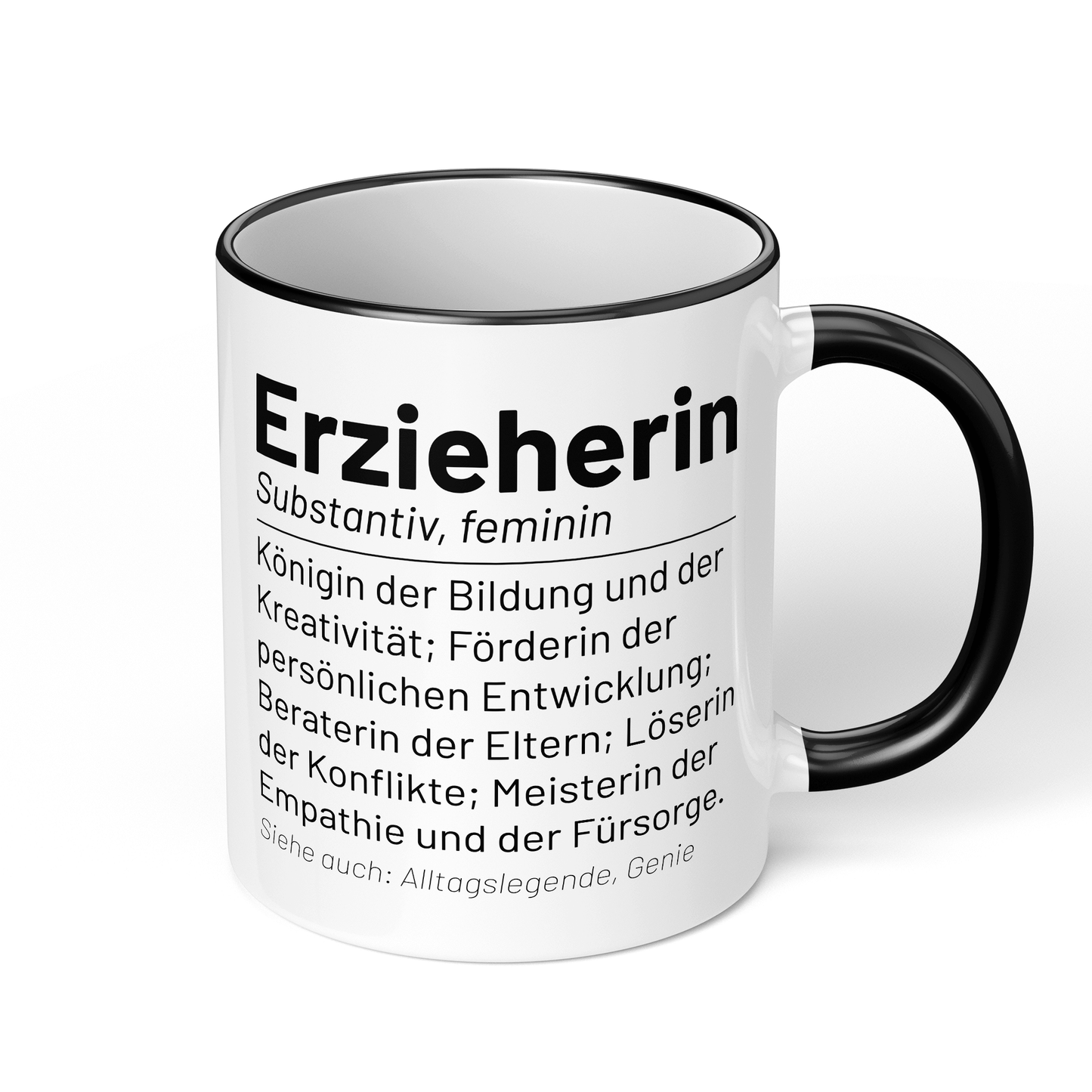 CupHaven® Erzieher Tasse - Wörterbuch "Erzieherin" - Geschenk für Erzieher und Erzieherinnen