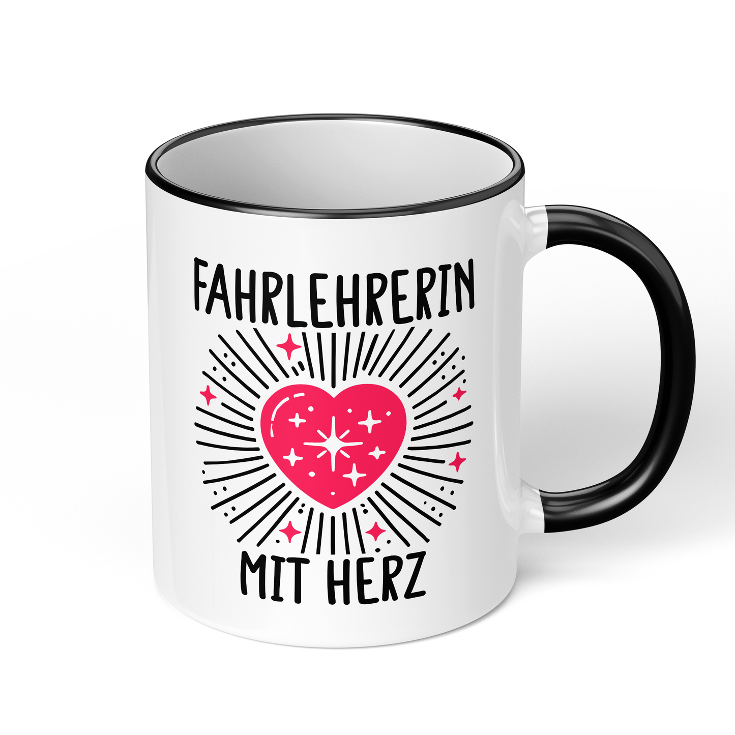 CupHaven® Fahrlehrer Tasse - Fahrlehrerin mit Herz - Geschenk für Fahrlehrer und Fahrlehrerinnen