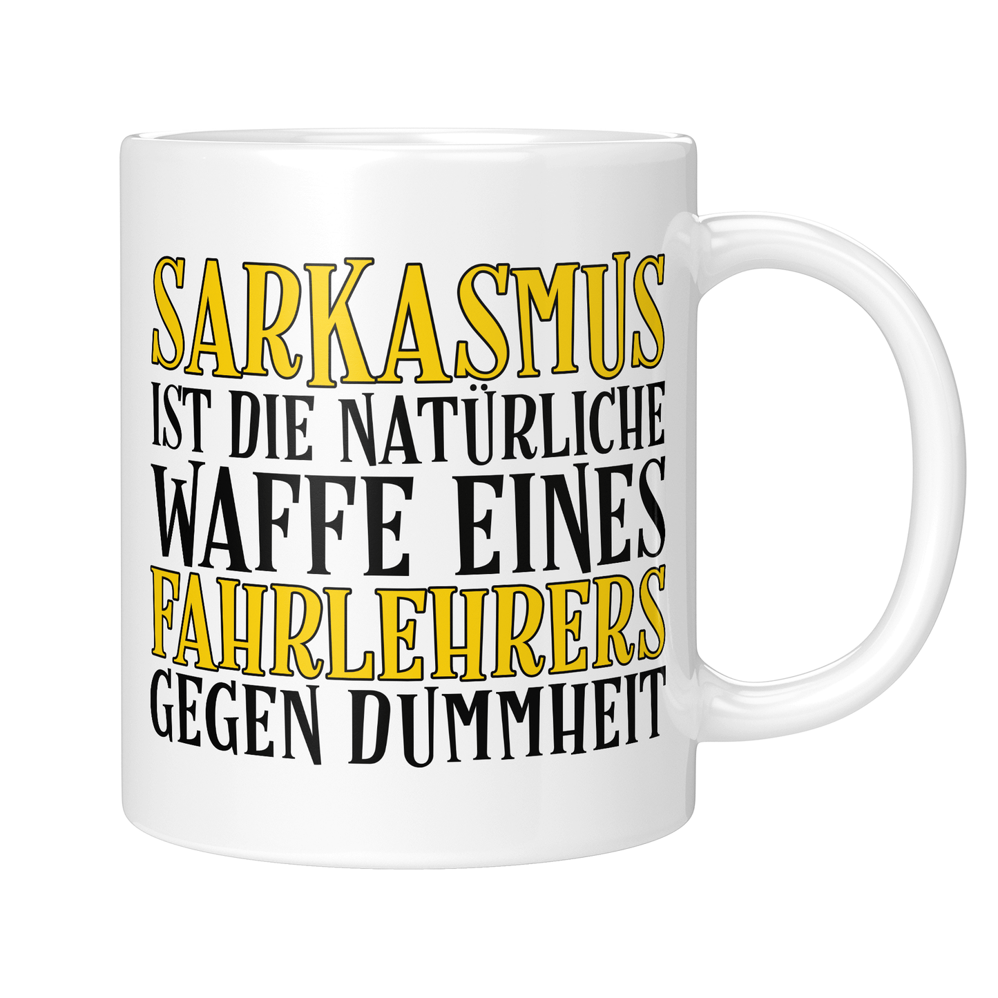 CupHaven® Fahrlehrer Tasse - Sarkasmus eines Fahrlehrers - Geschenk für Fahrlehrer und Fahrlehrerinnen