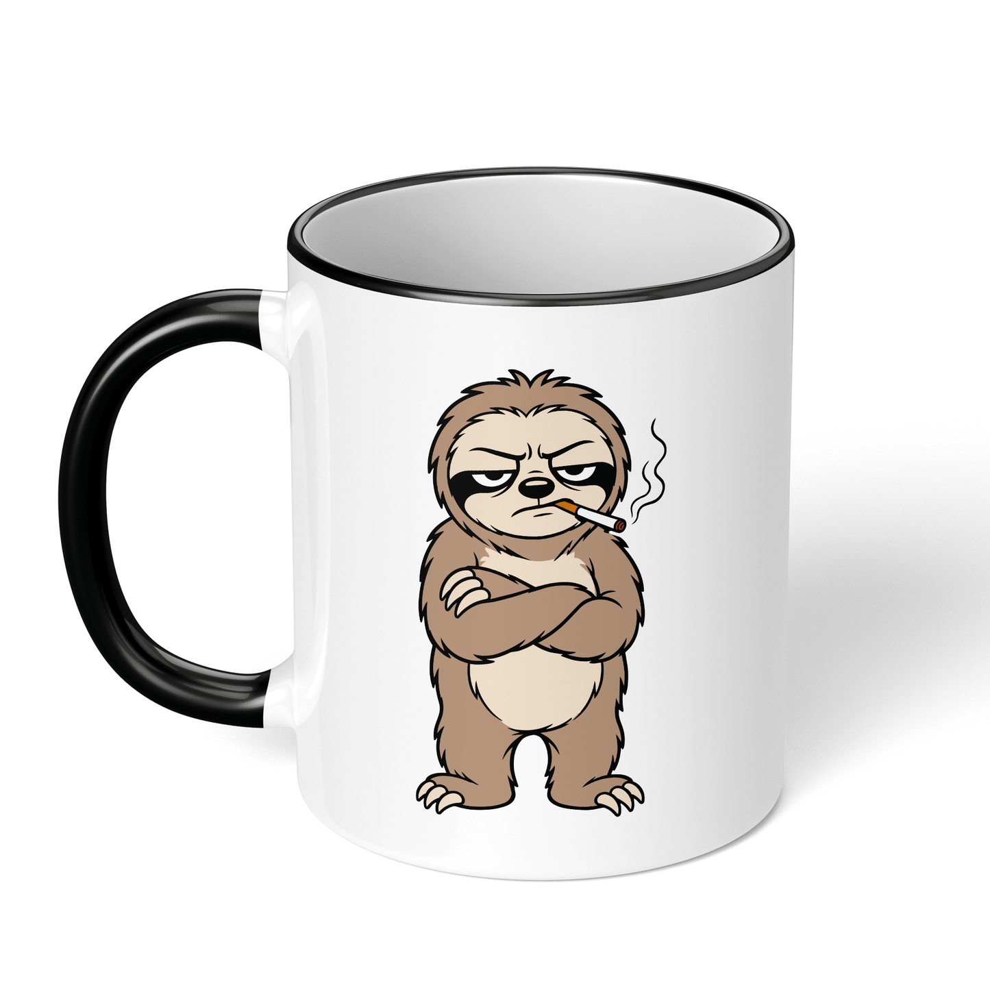 CupHaven® Faultier Tasse - Genervtes Faultier - Geschenk für Faultier-Liebhaber