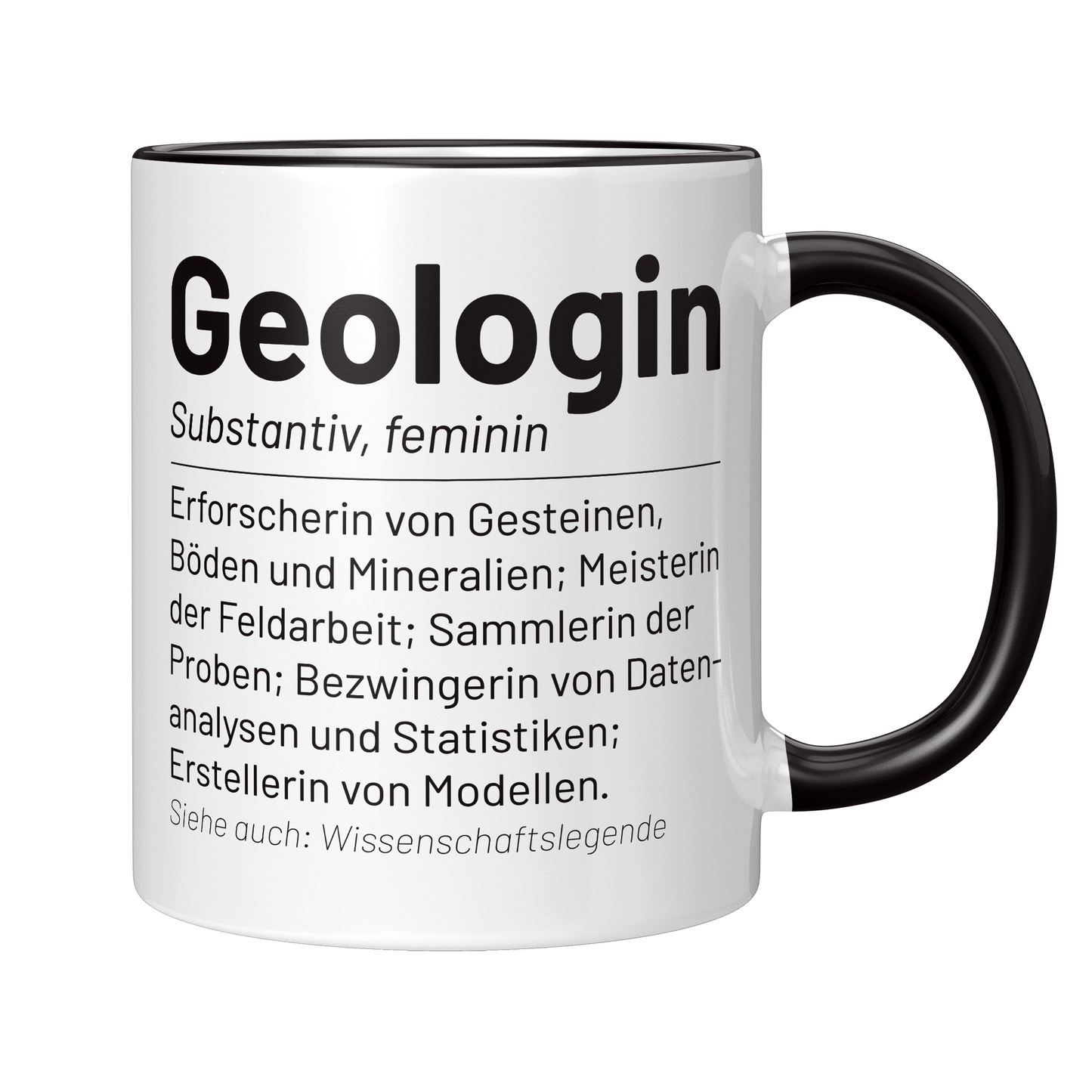 Geologie Tasse - Wörterbuch "Geologin" (Geologe, Geschenk)