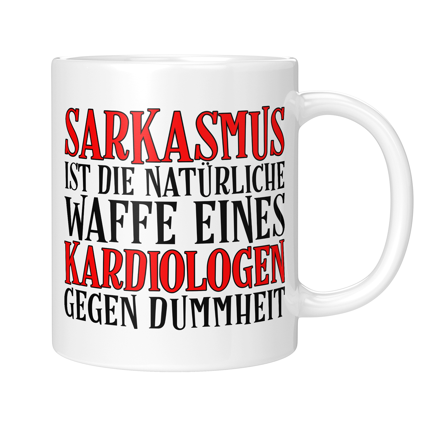 CupHaven® Kardiologie Tasse - Sarkasmus eines Kardiologen - Geschenk für Kardiologen und Kardiologinnen