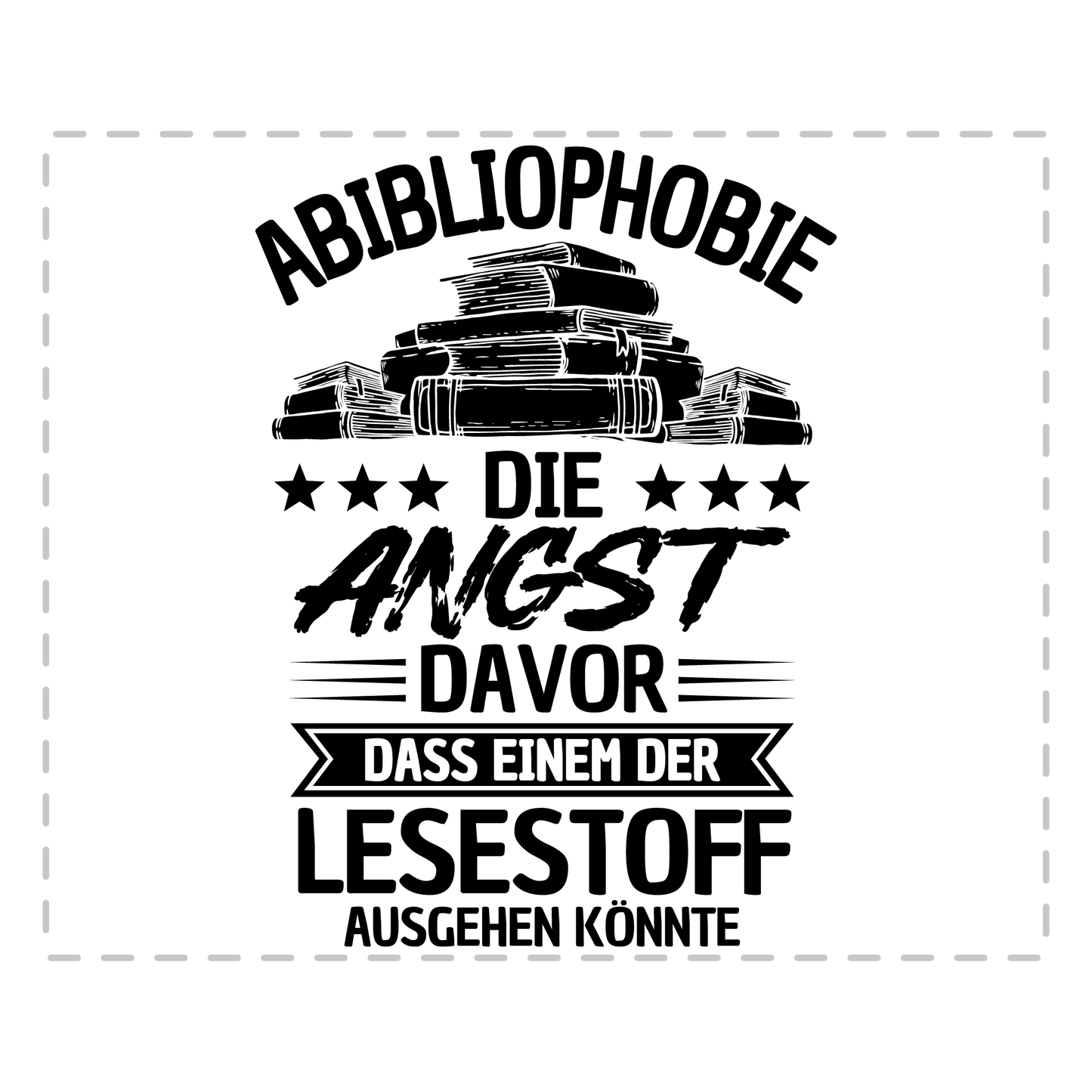 Lesen Tasse - Abibliophobie (Bücherwurm, Leseratte, Leser, Geschenk)