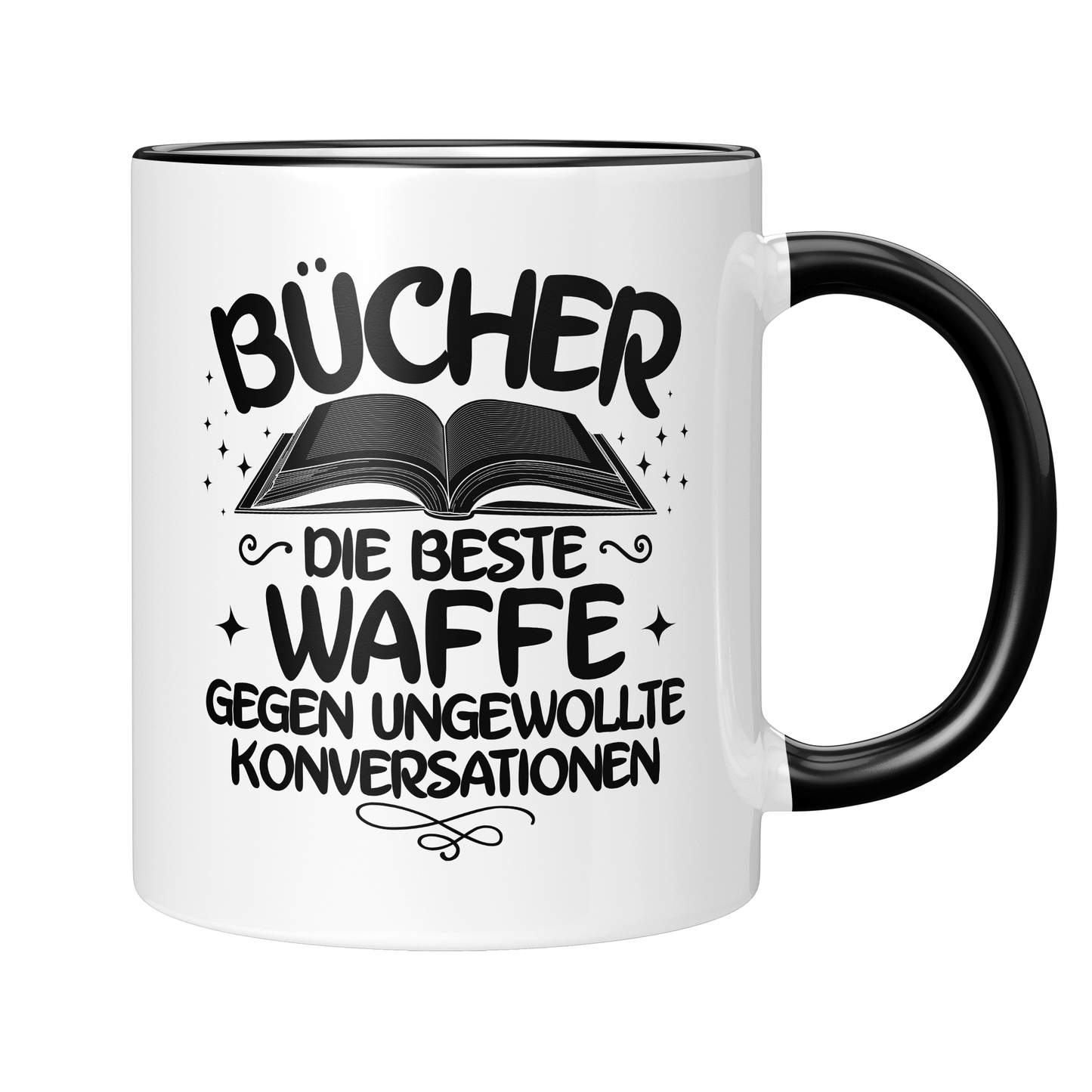 Lesen Tasse - Ungewollte Konversationen (Bücherwurm, Leseratte, Leser, Geschenk)